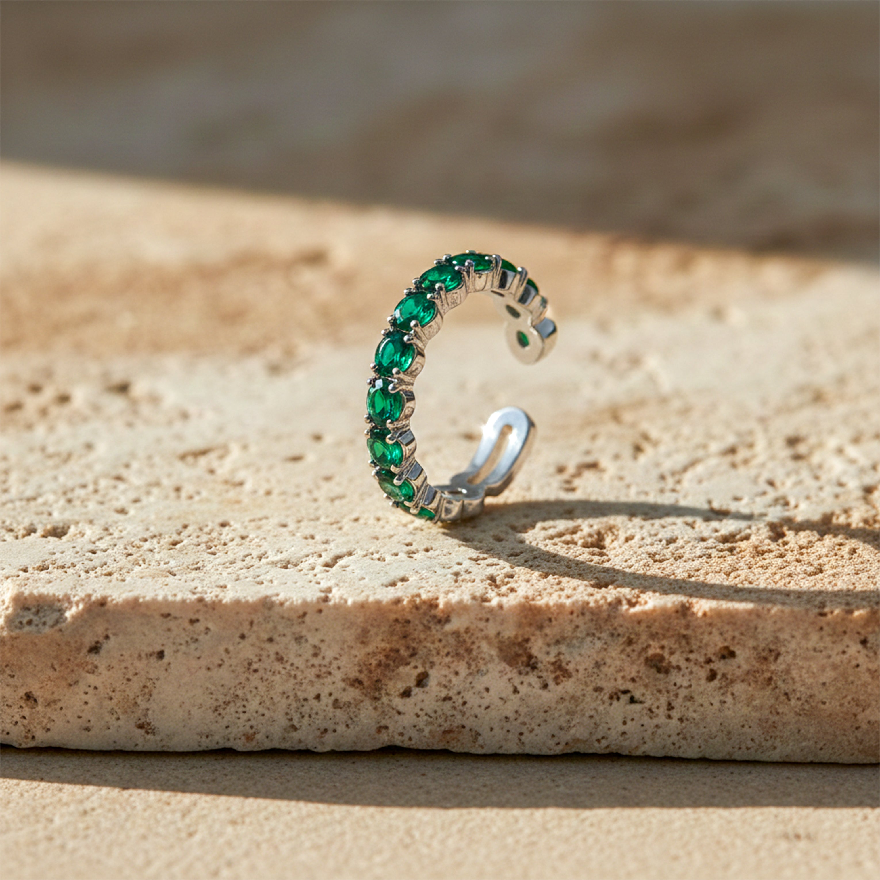 Emerald Wave Crown Ring GWR -81