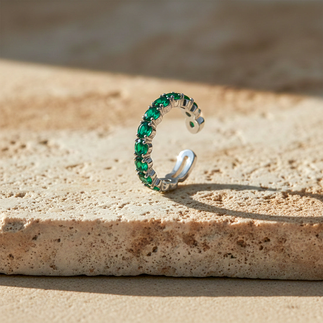Emerald Wave Crown Ring GWR -81