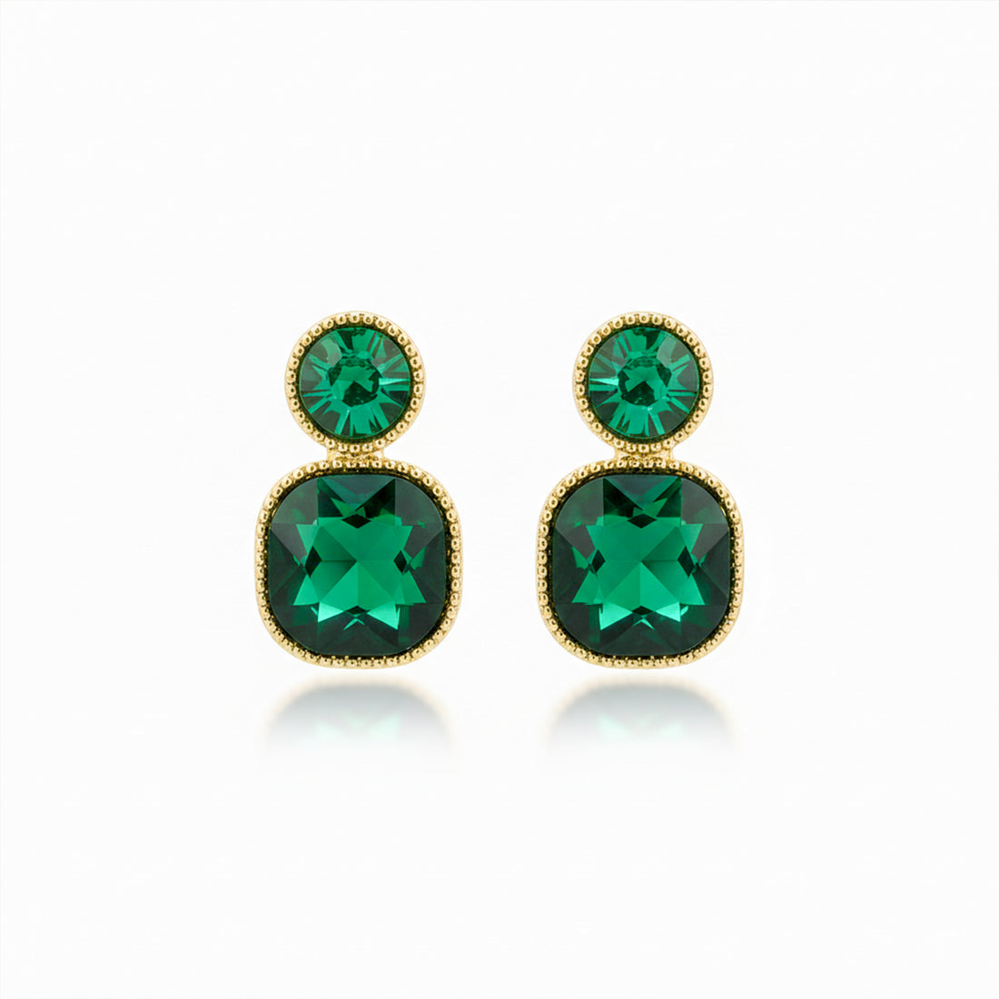 Emerald Square Earrings GWE -152