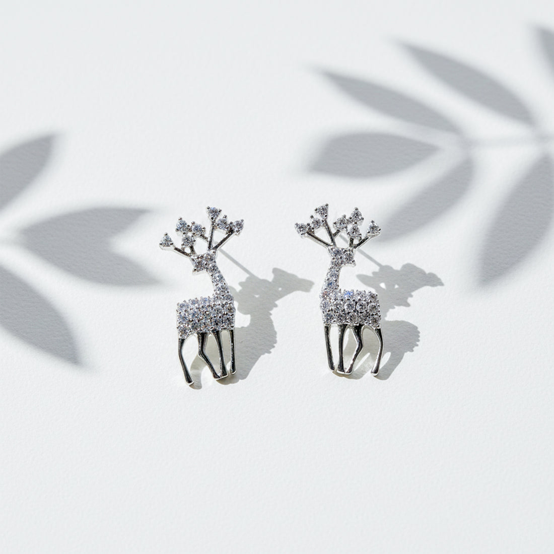 Crystal Stag Elegance Stud Earrings GWE -97