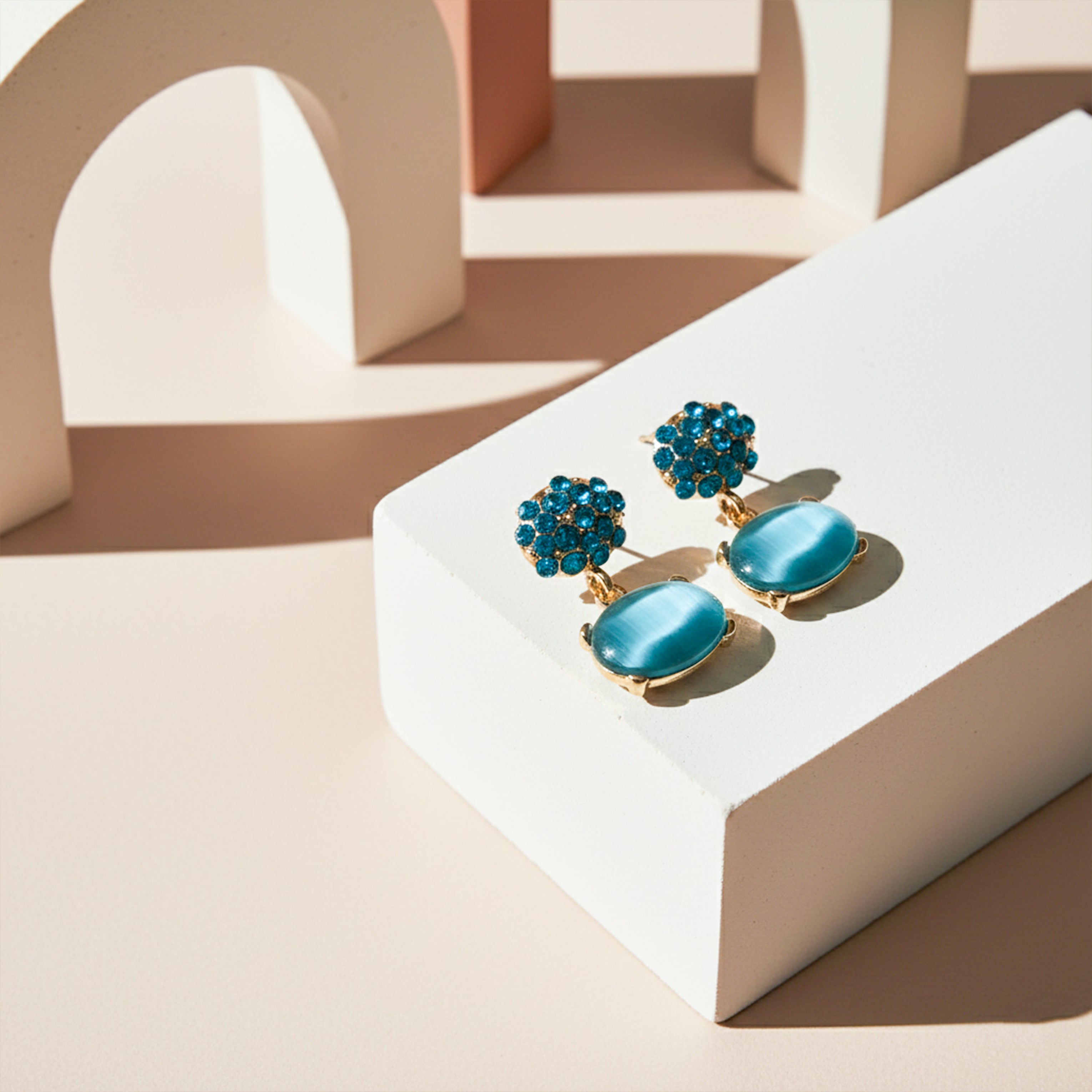Ocean Bloom Drop Earrings GWE -218