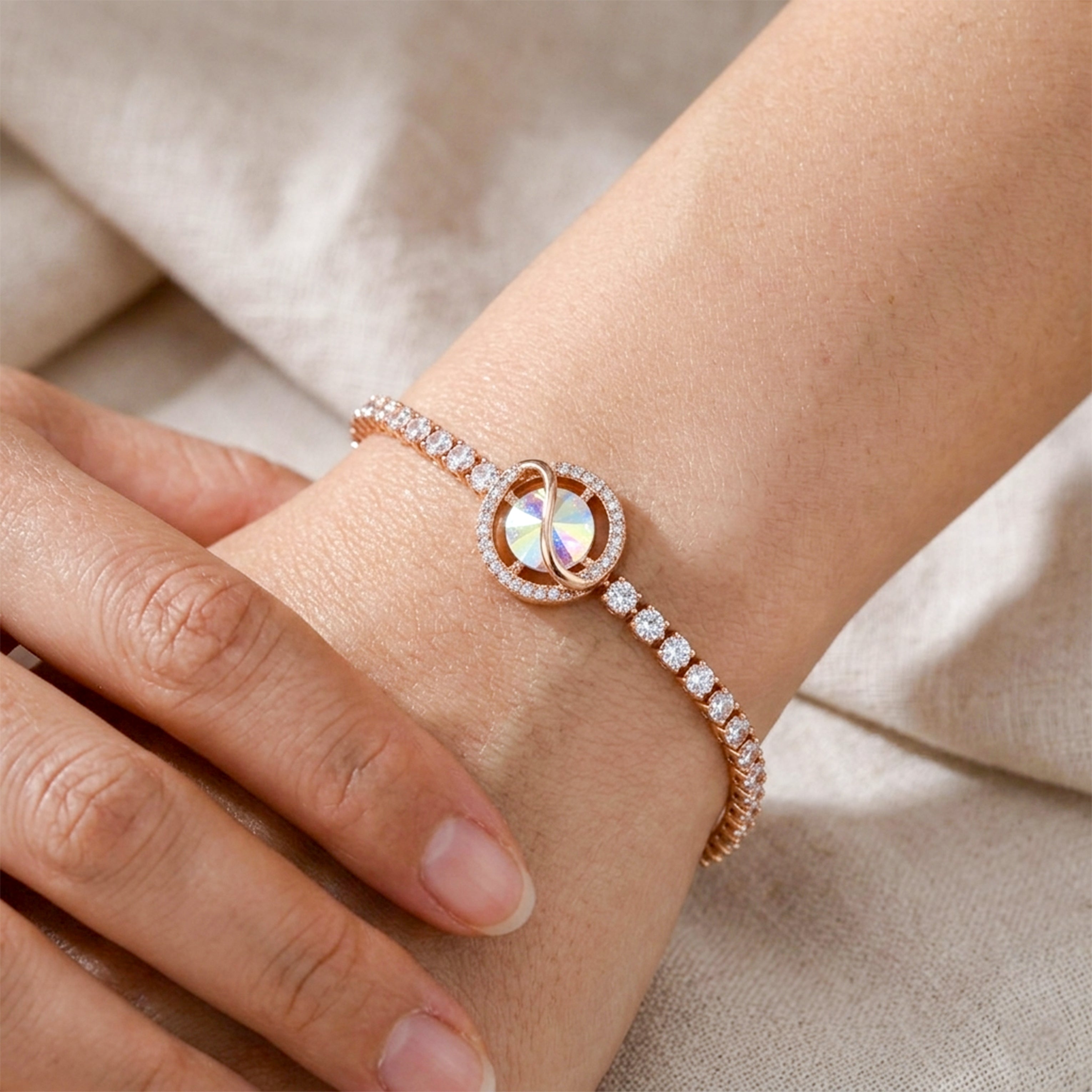 Celestial Aura Tennis Bracelet GWB -89