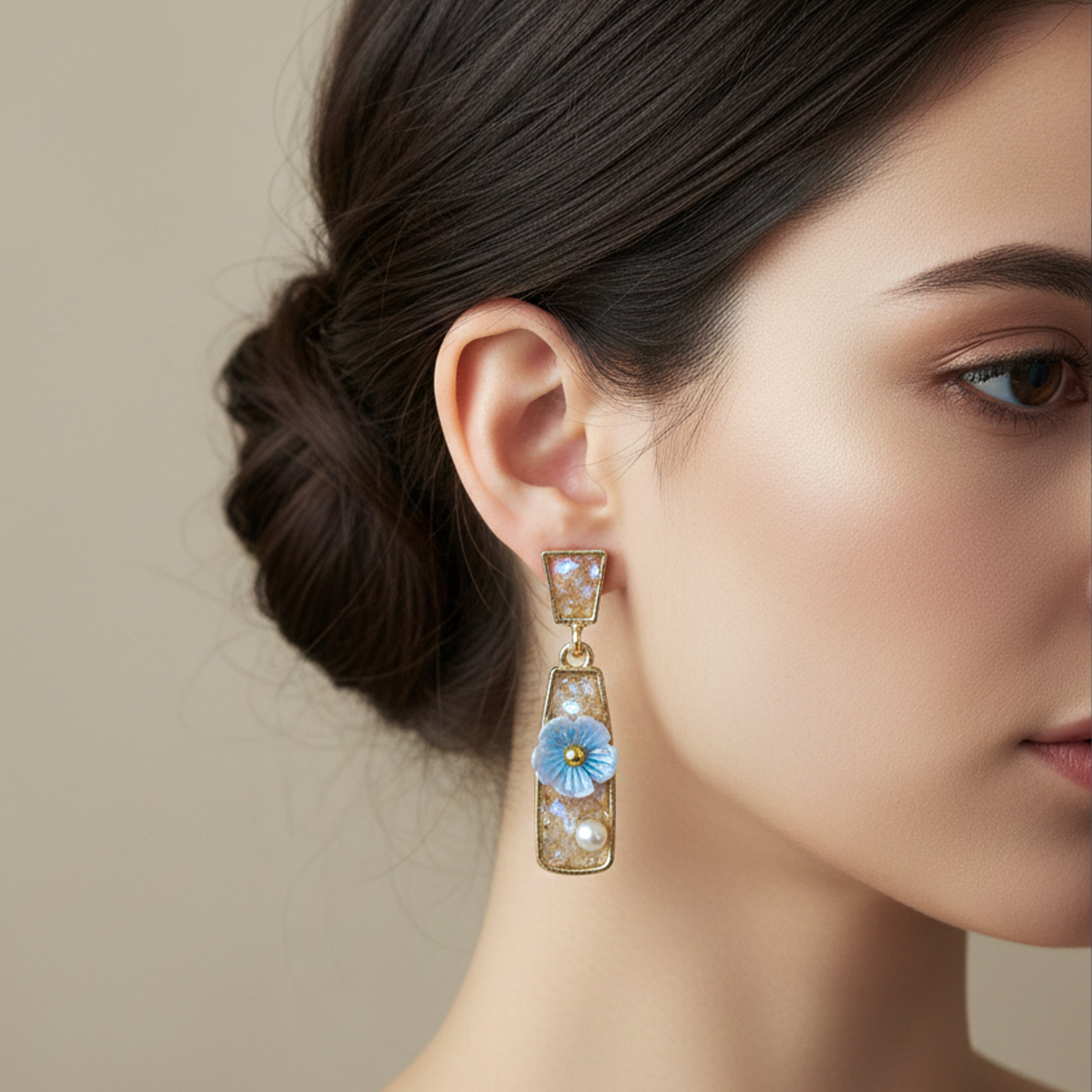 Golden Bloom Earrings GWE -241