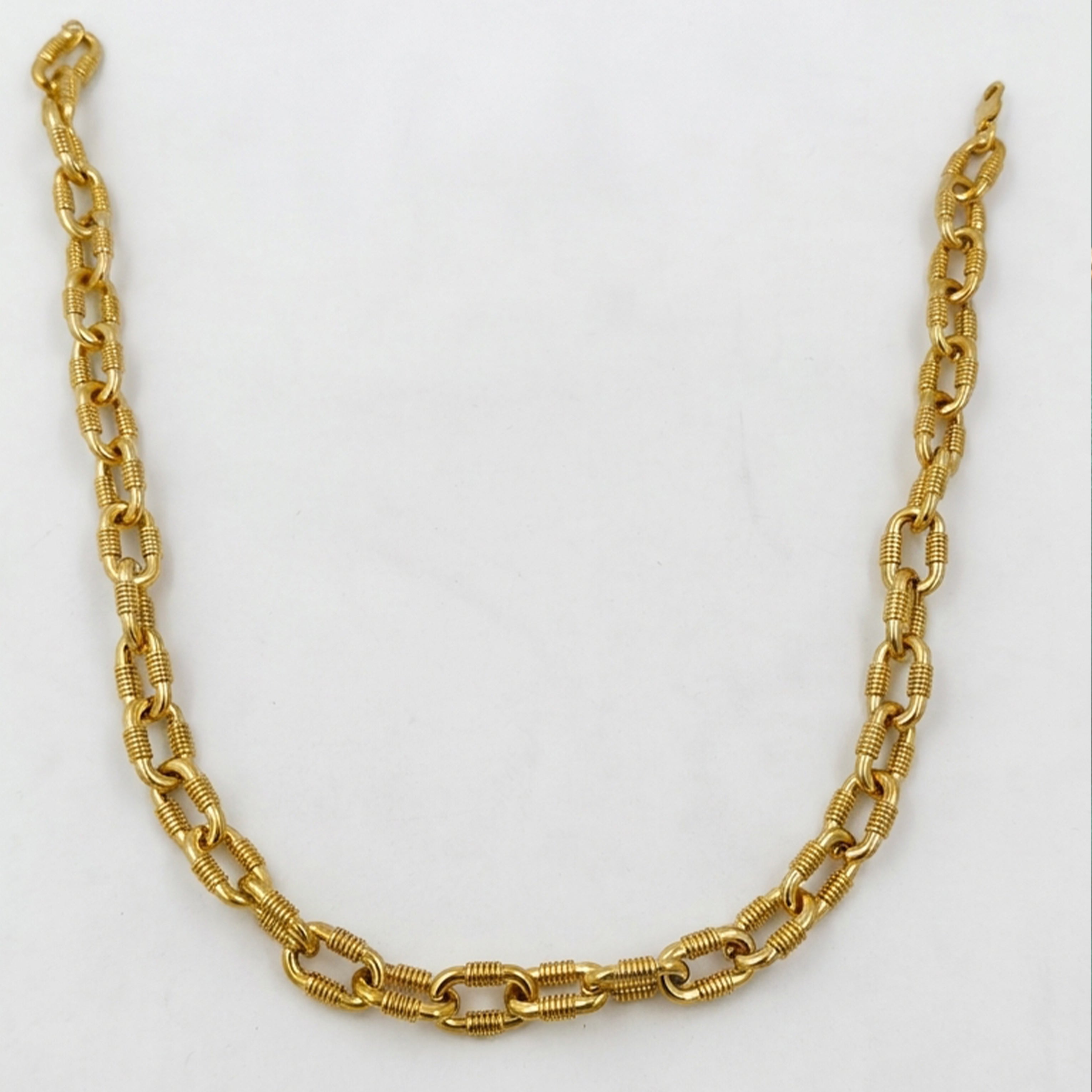 Oval Link Gold Chain GMC -26