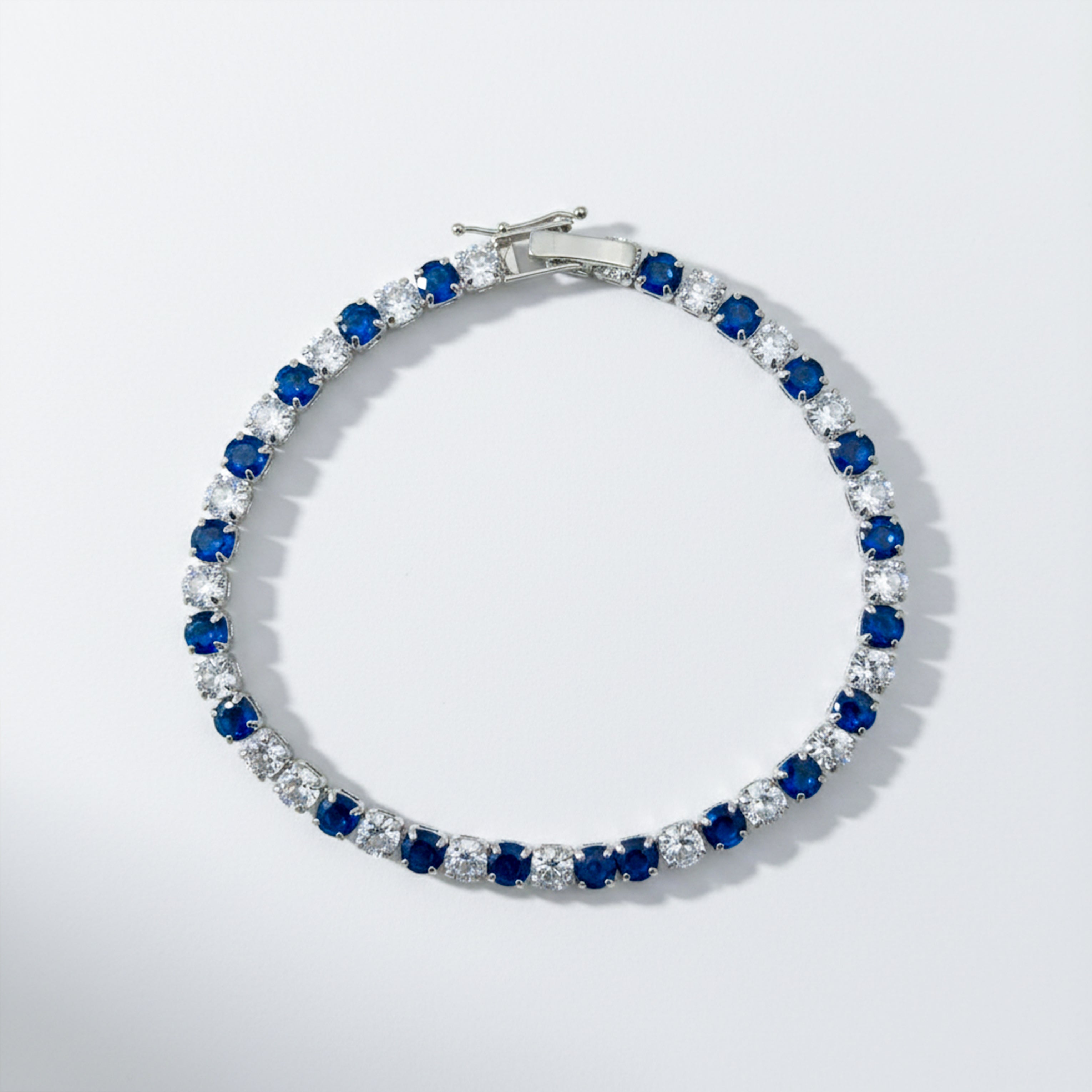 Royal Blue Spark Tennis Bracelet GWB -84