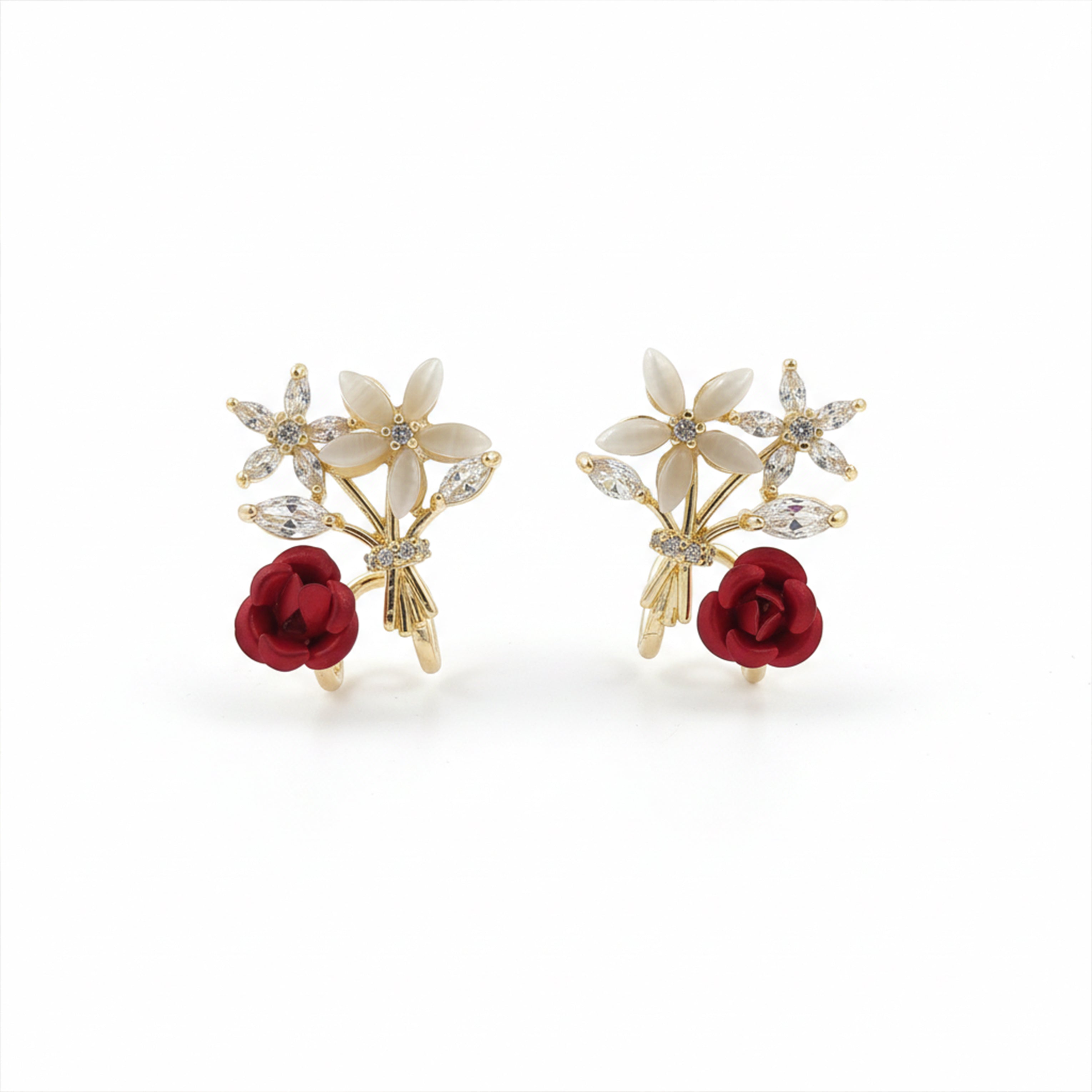 Floral Bouquet Stud Earrings GWE -145