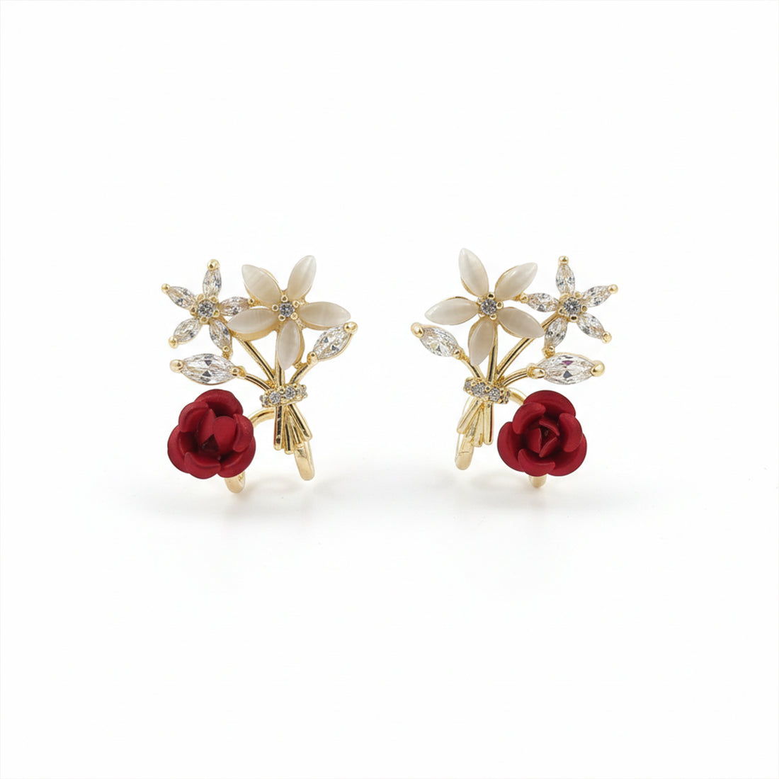 Floral Bouquet Stud Earrings GWE -145