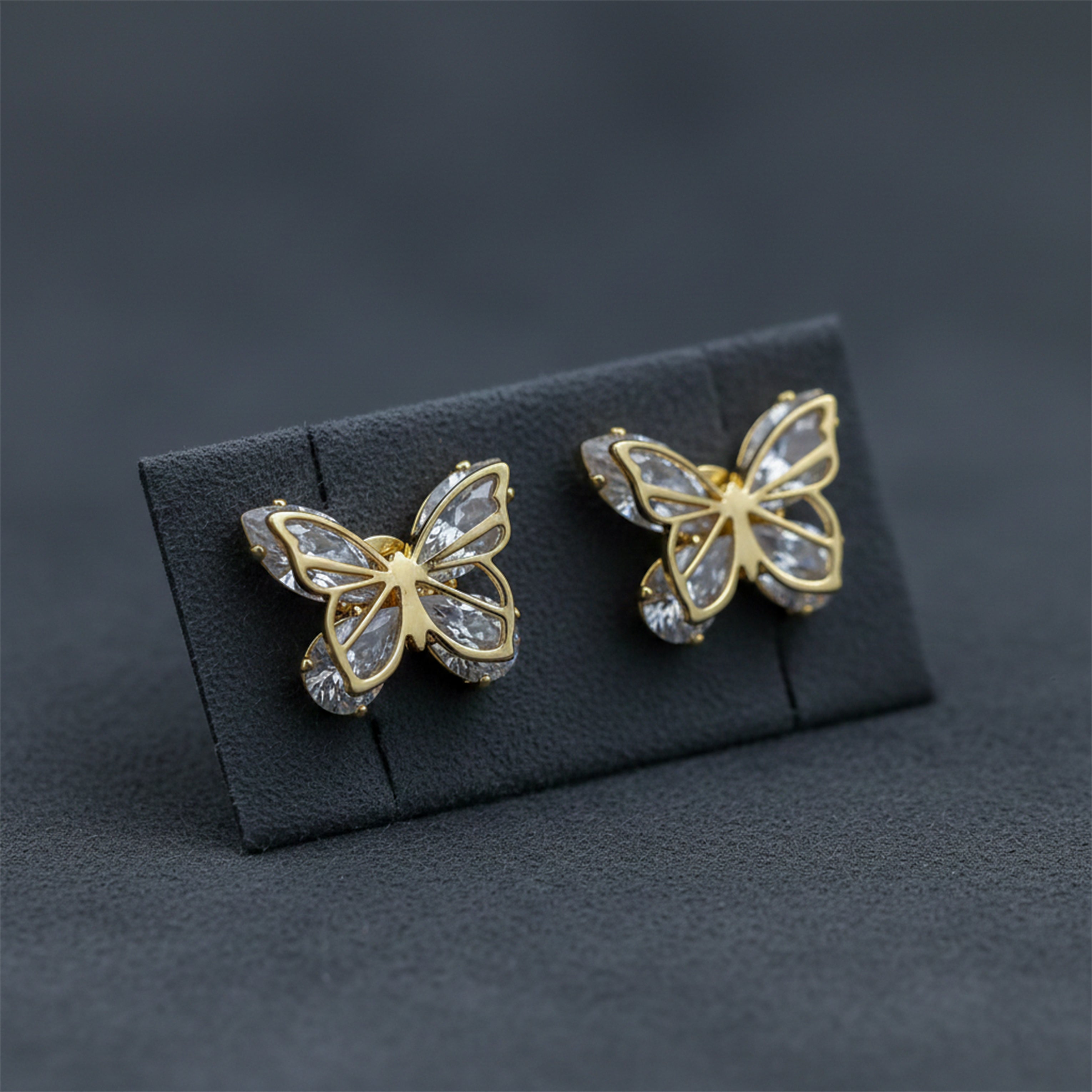 Crystal Butterfly Earrings GWE -130