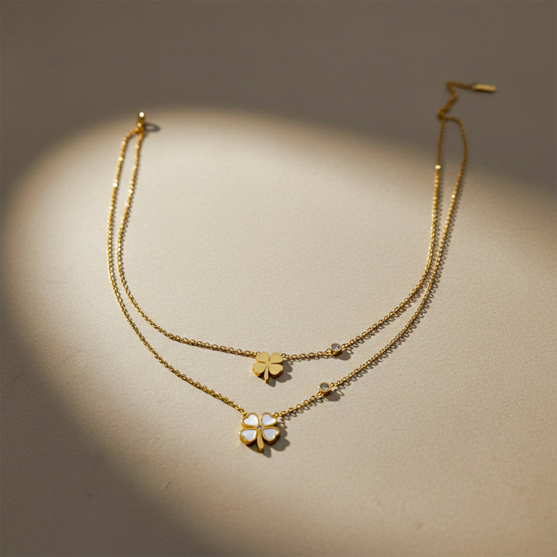 Lucky Clover Layered Necklace GWN -127