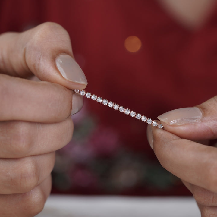 Kiran Pave Tennis Braclate