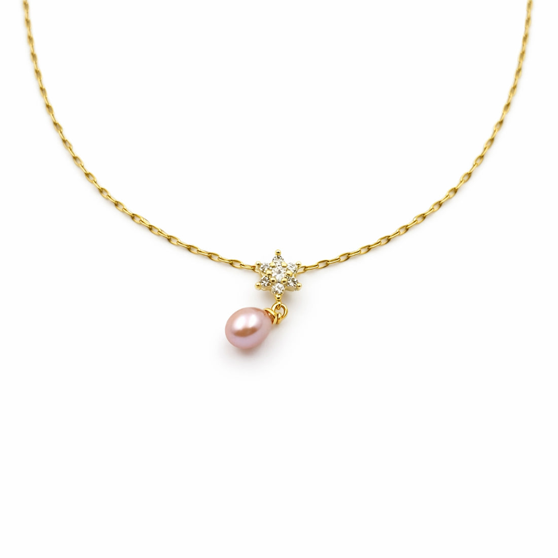 Crystal Star Pearl Pendant GWN -44