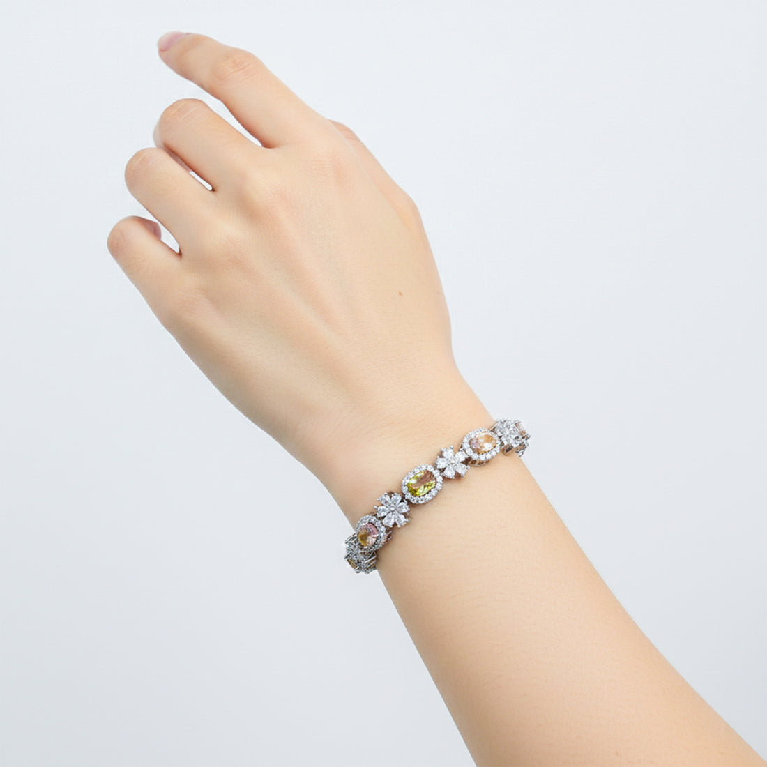 Pastel Royale Floral Halo Bracelet GWB -147