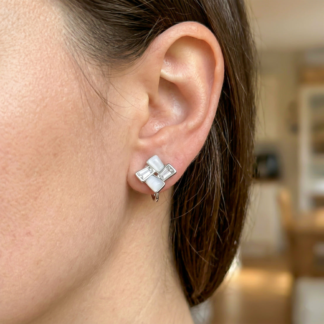 Arctic Luxe Geometric Earrings GWE -86