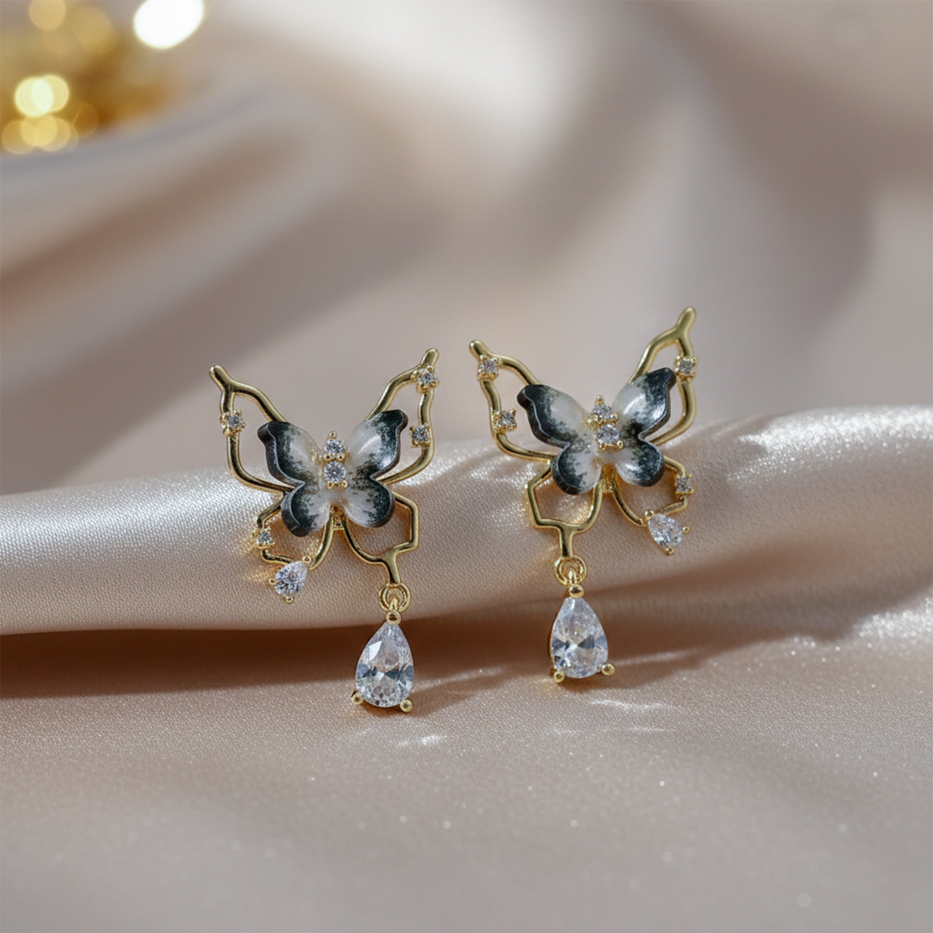 Butterfly Crystal Earring GWE -144