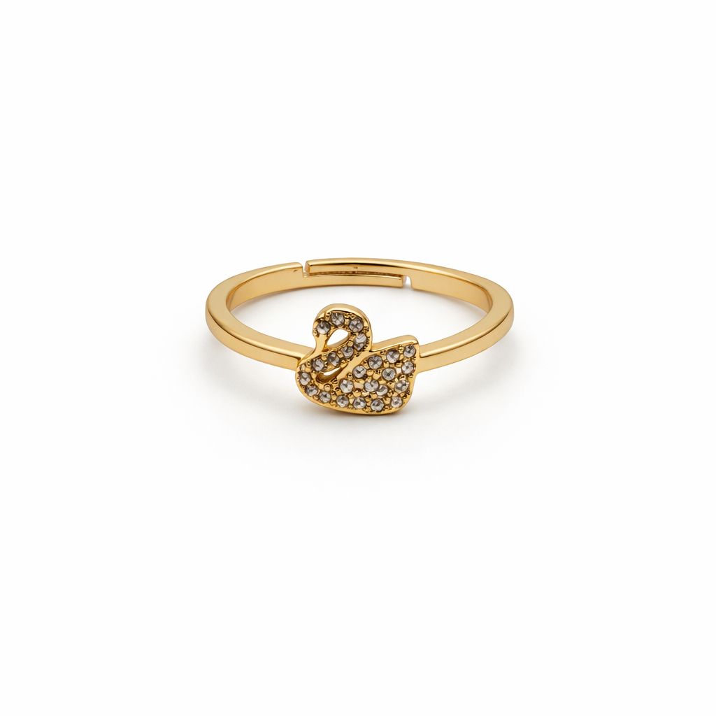 Swan Grace Diamond Gold Ring GWR -12