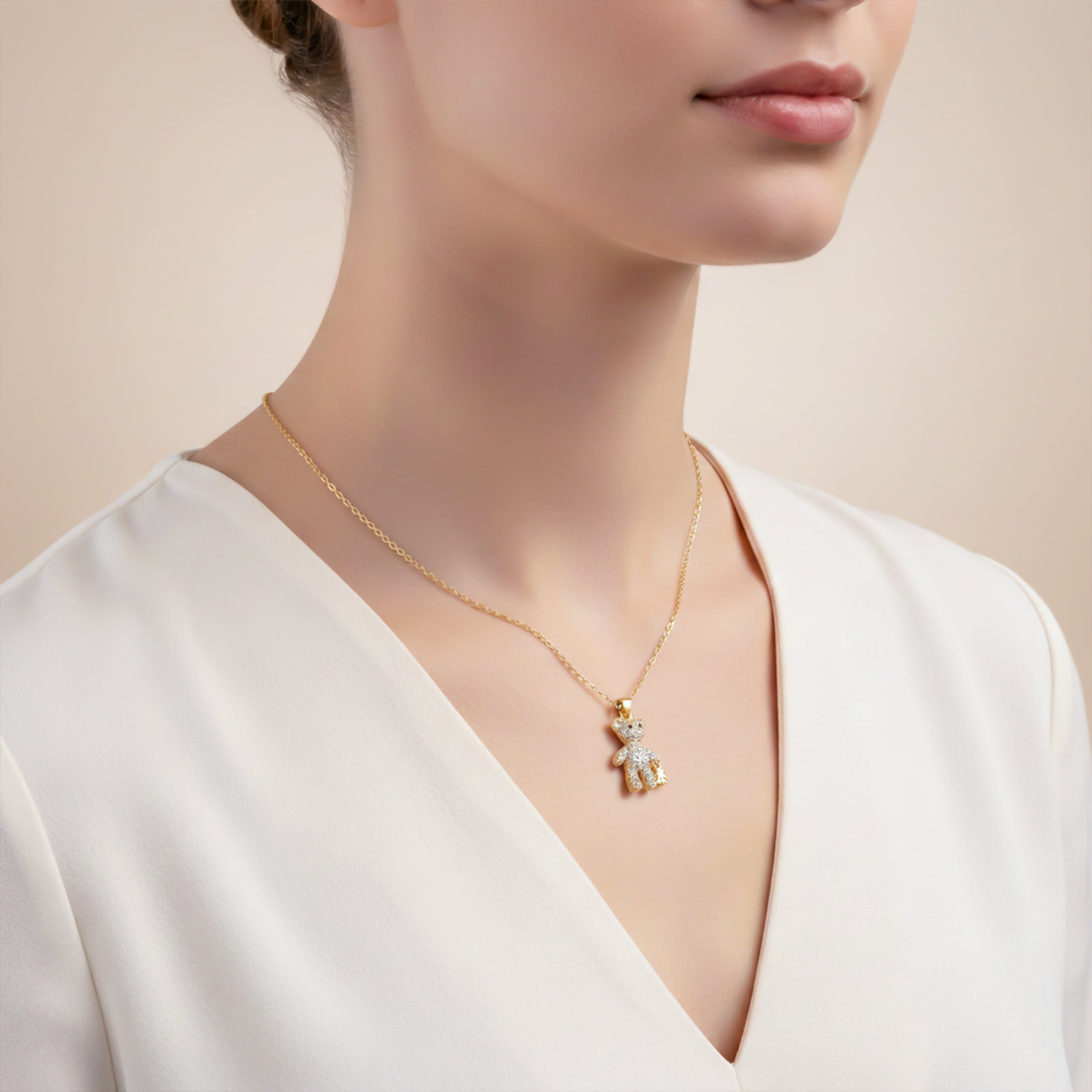 Pendant Necklace with Mini Charm GWN -86