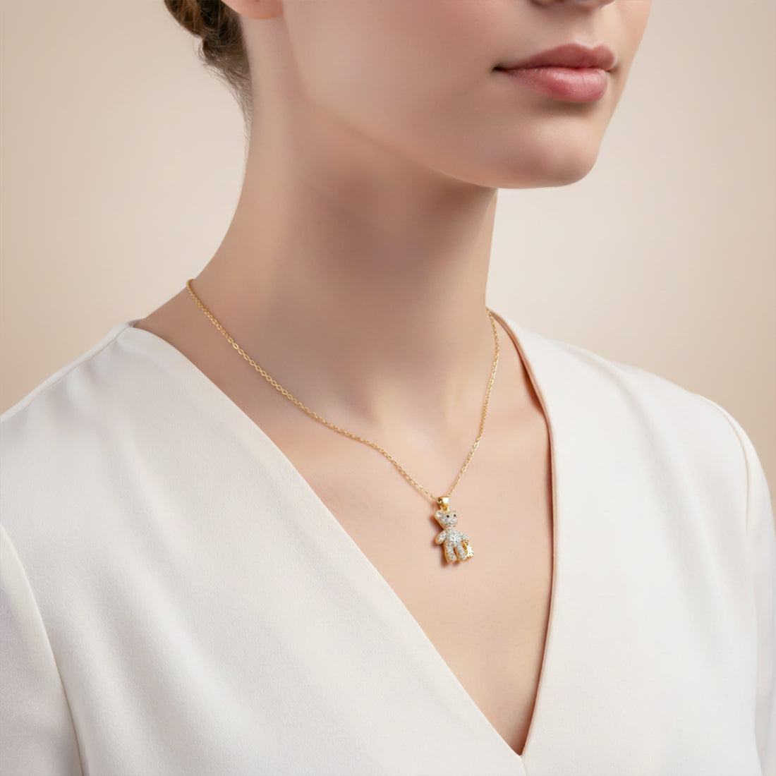 Pendant Necklace with Mini Charm GWN -86