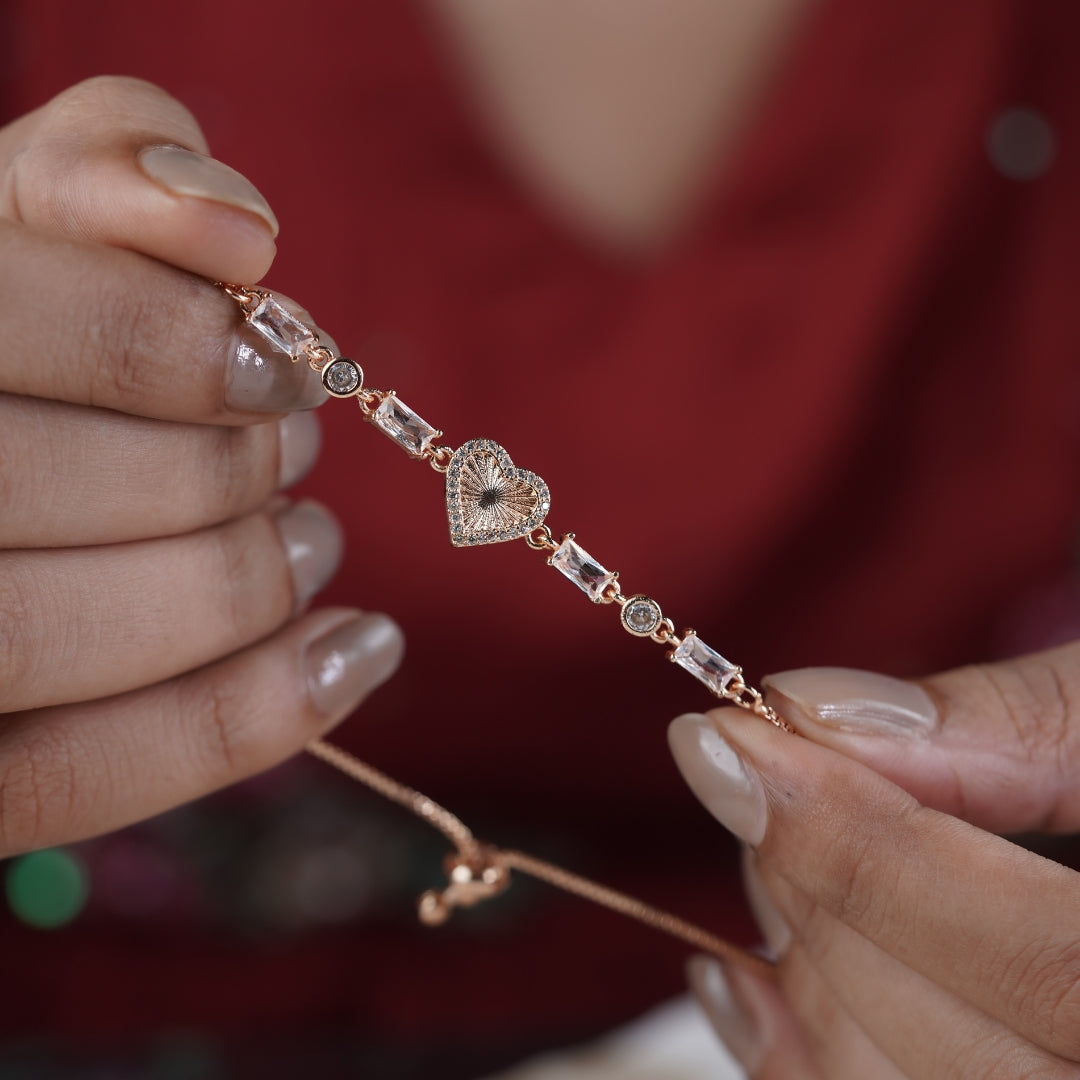 Radiant Heart Slider Bracelet