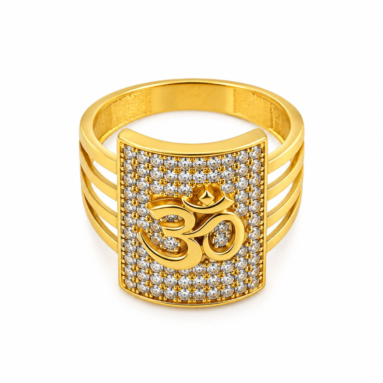 Om Shakti Gold Ring GMR -59