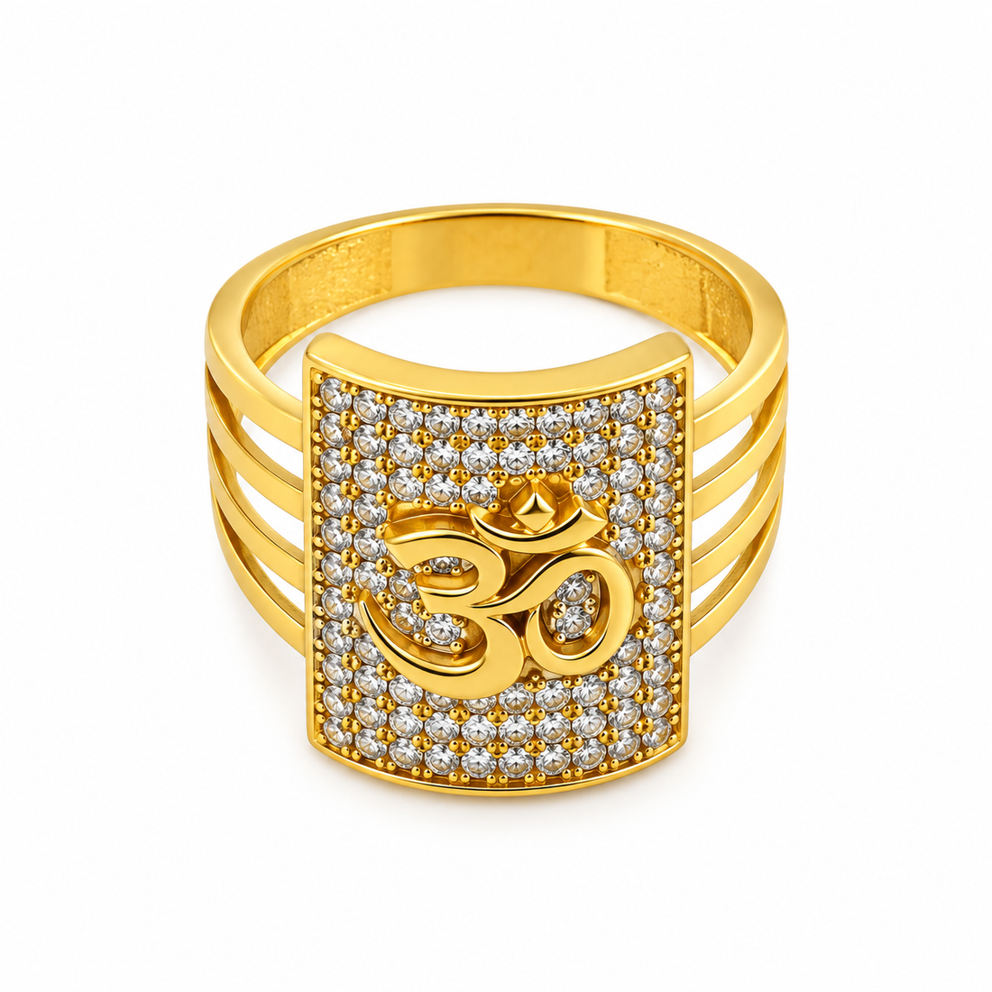 Om Shakti Gold Ring GMR -59