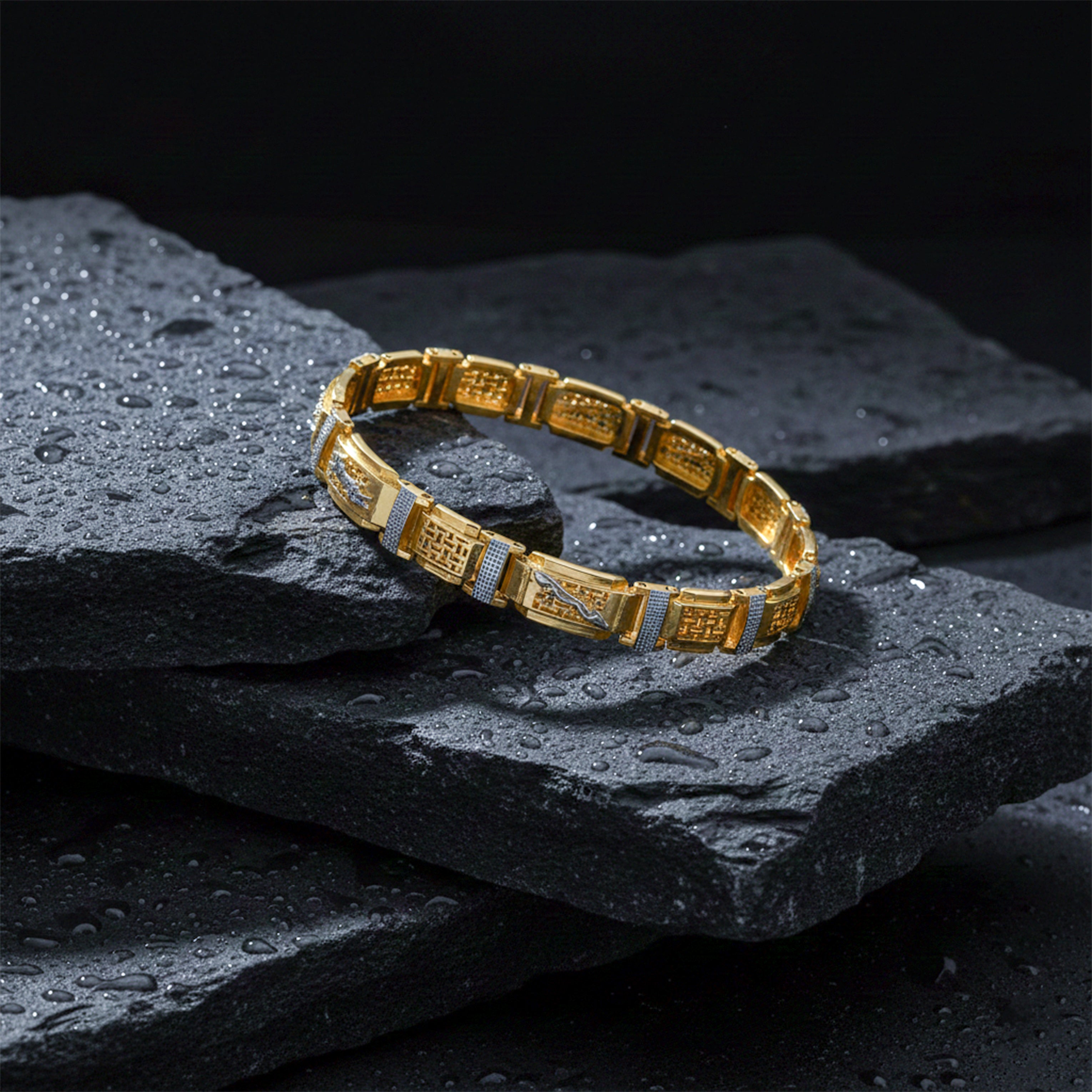 Royal Matrix Gold Bracelet GMB -3