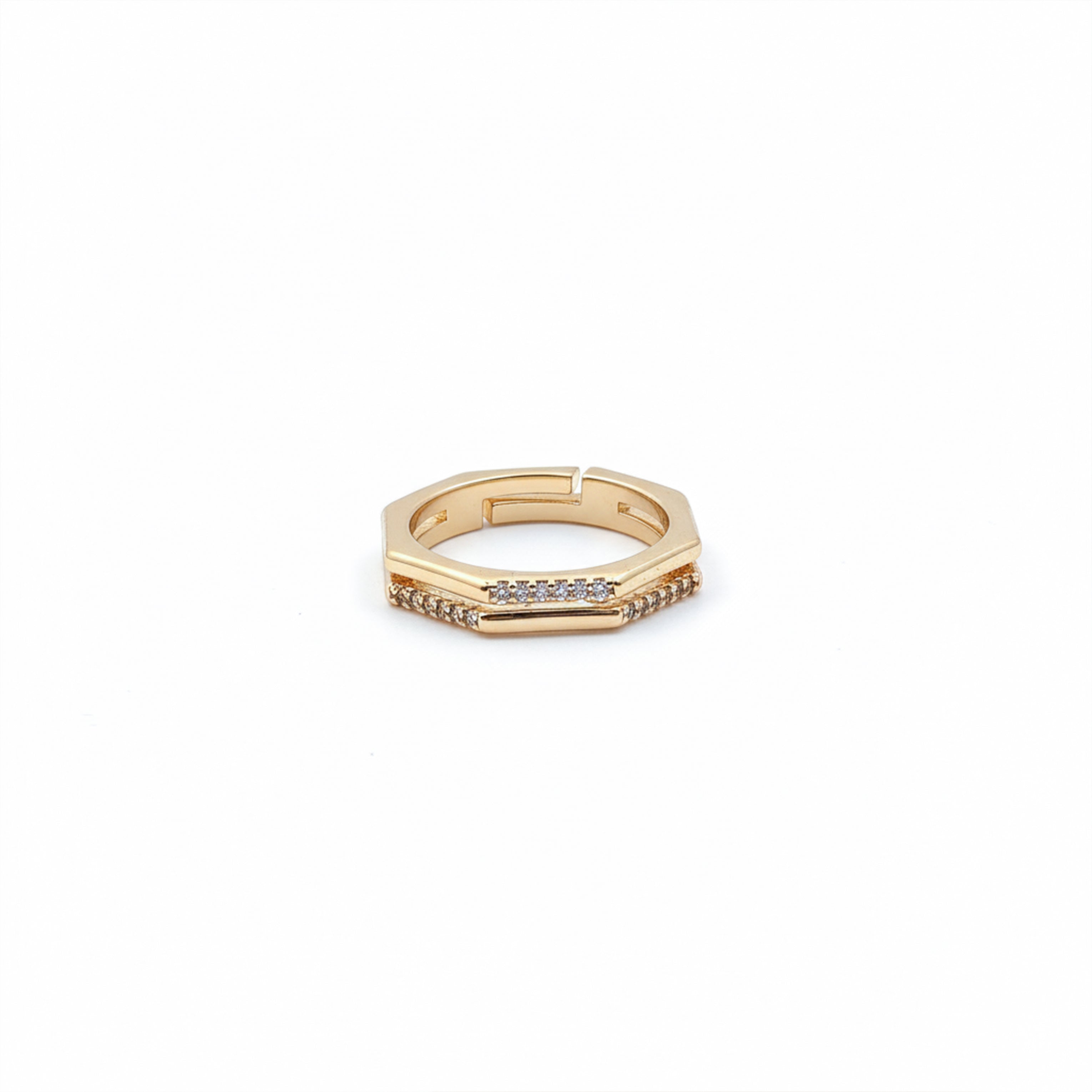 Hexa Luxe Diamond Gold Ring GWR -16