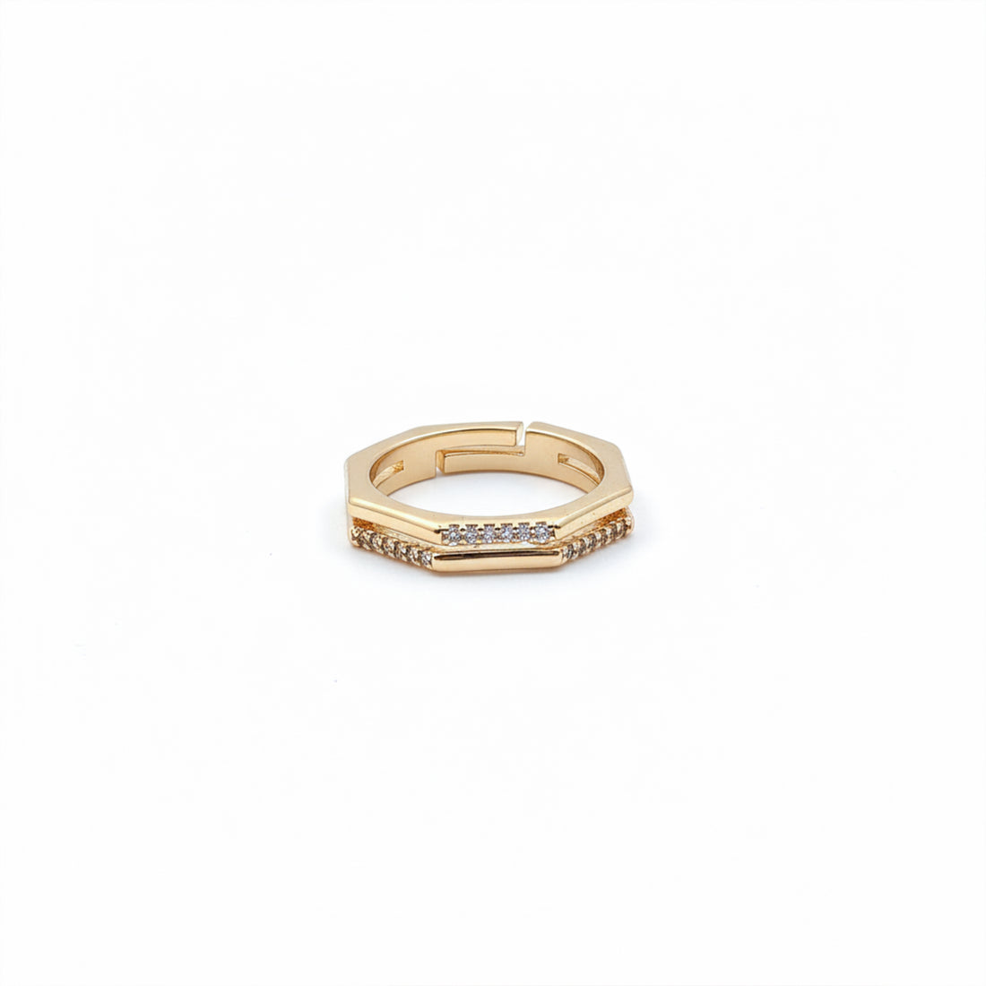 Hexa Luxe Diamond Gold Ring GWR -16