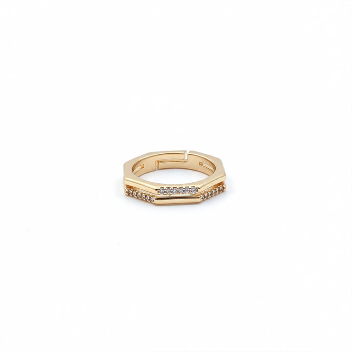 Hexa Luxe Diamond Gold Ring GWR -16