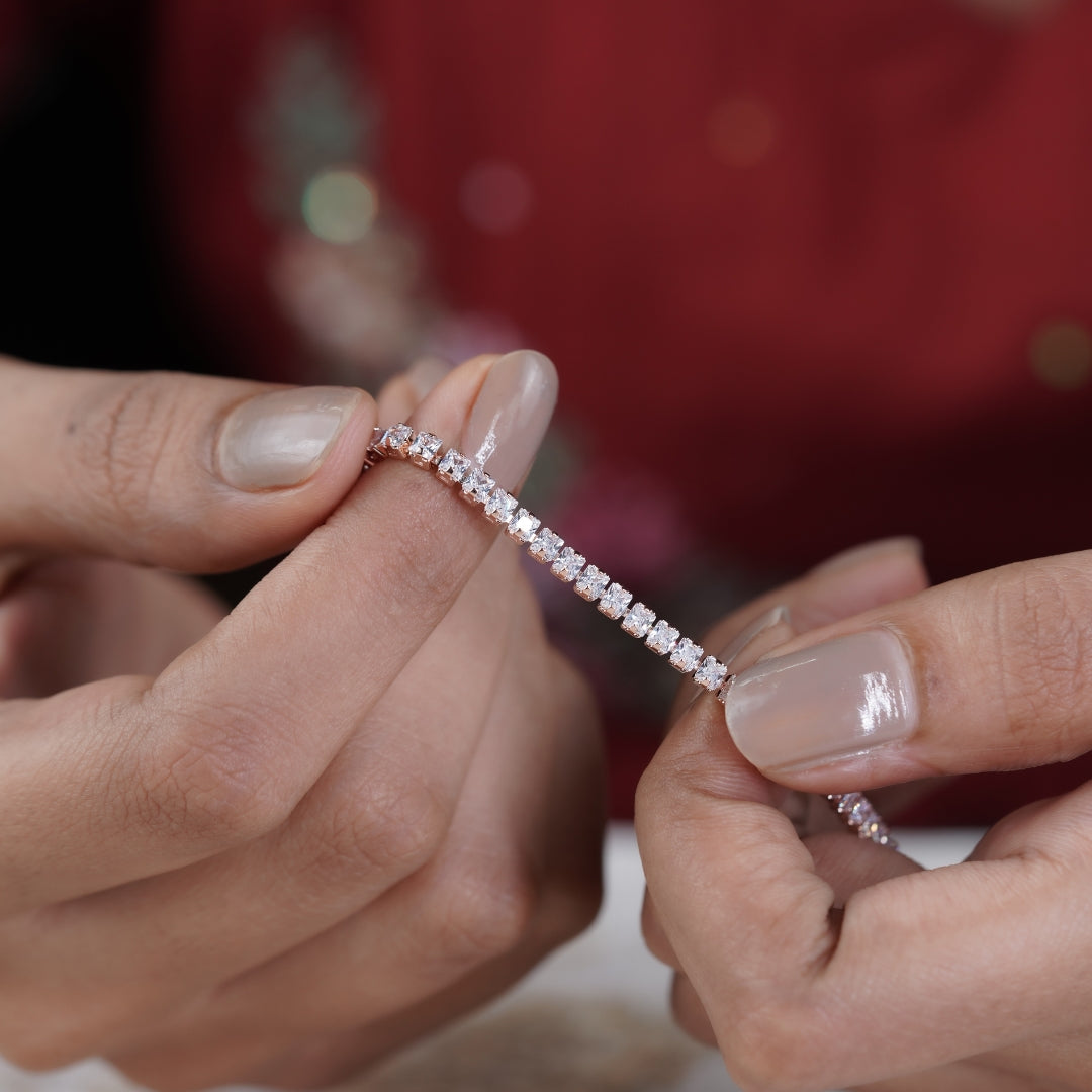 Mohini Rose Gold Slider Bracelet