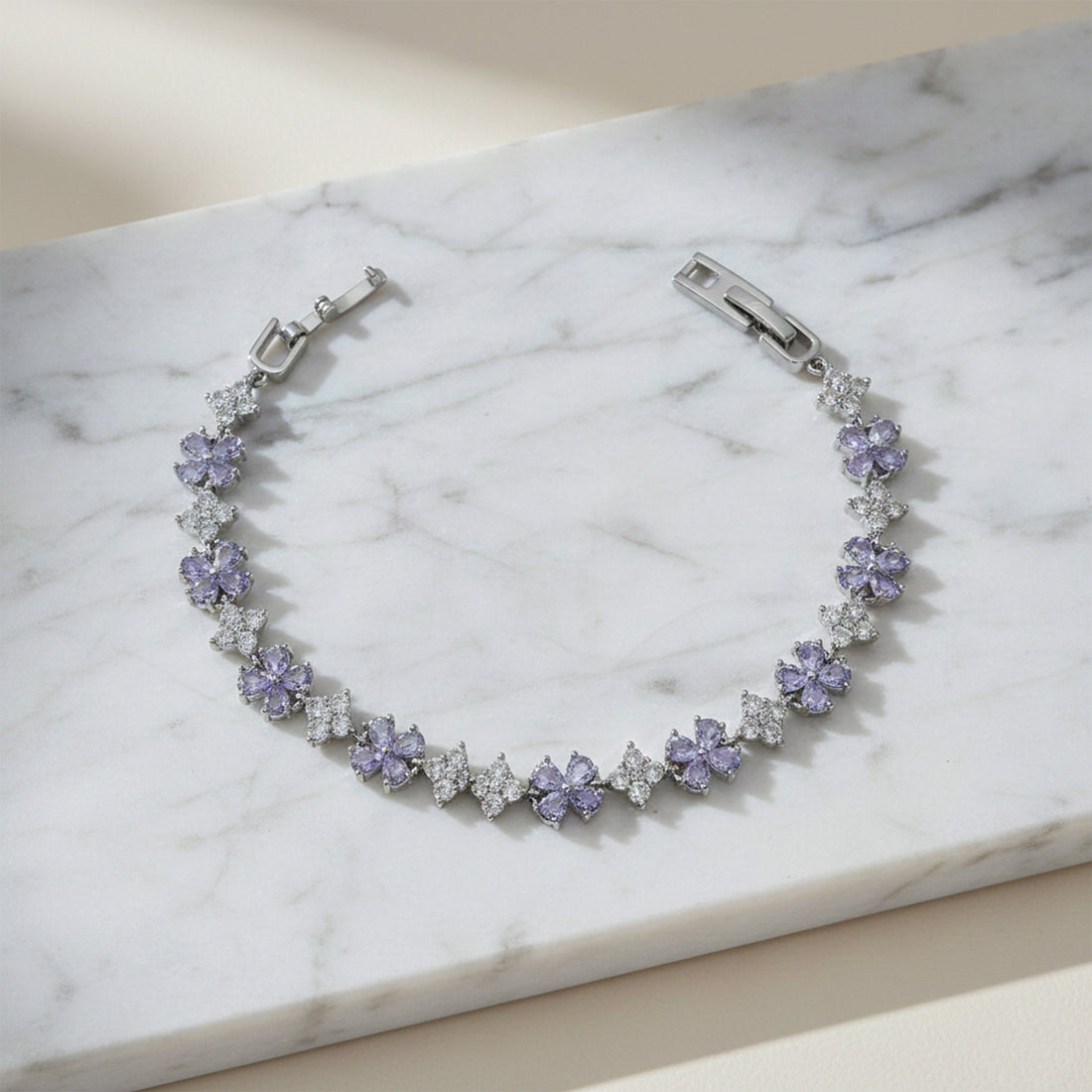 Floral Stone Bracelet with Diamond GWB -140