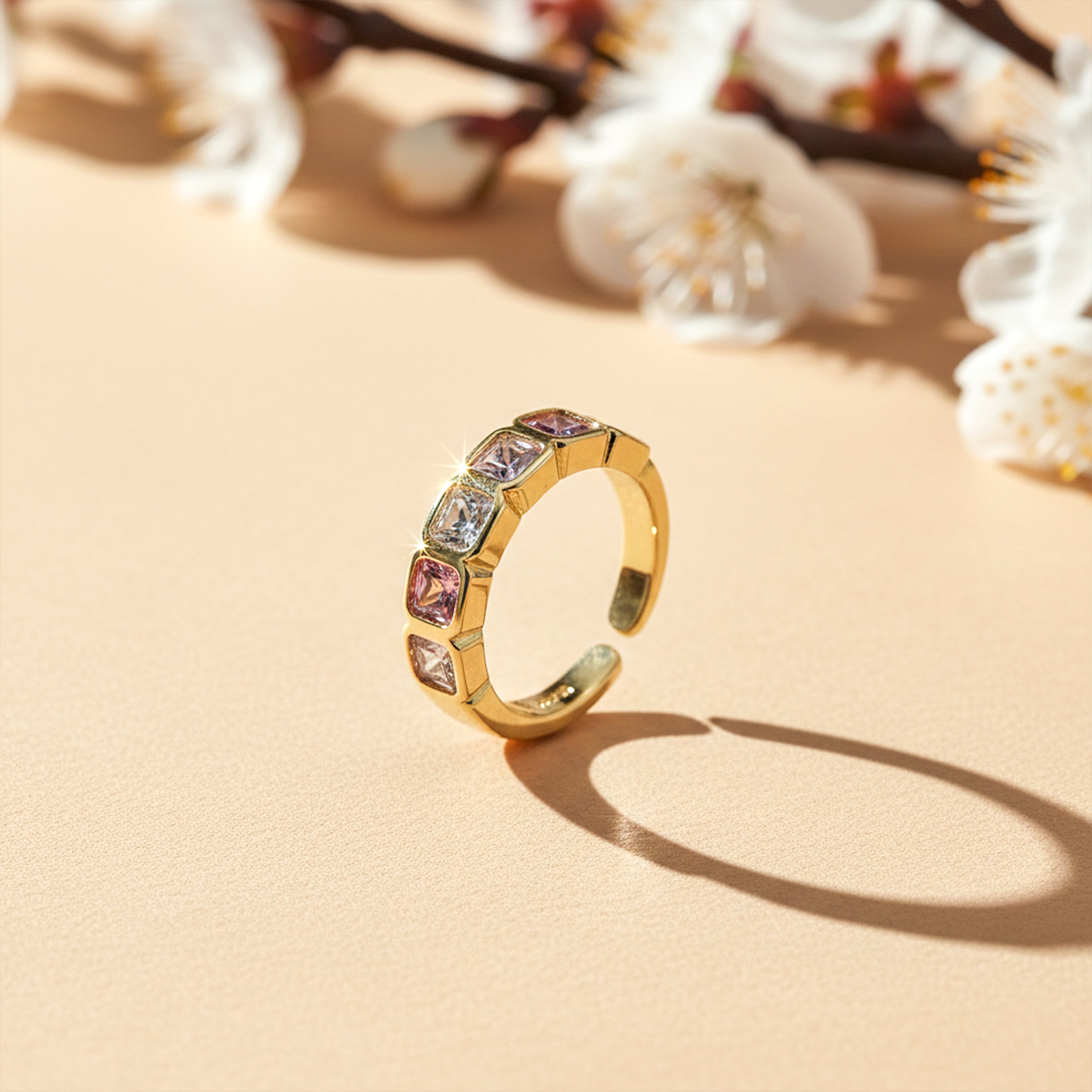 Blush Prism Gold Ring GWR -31