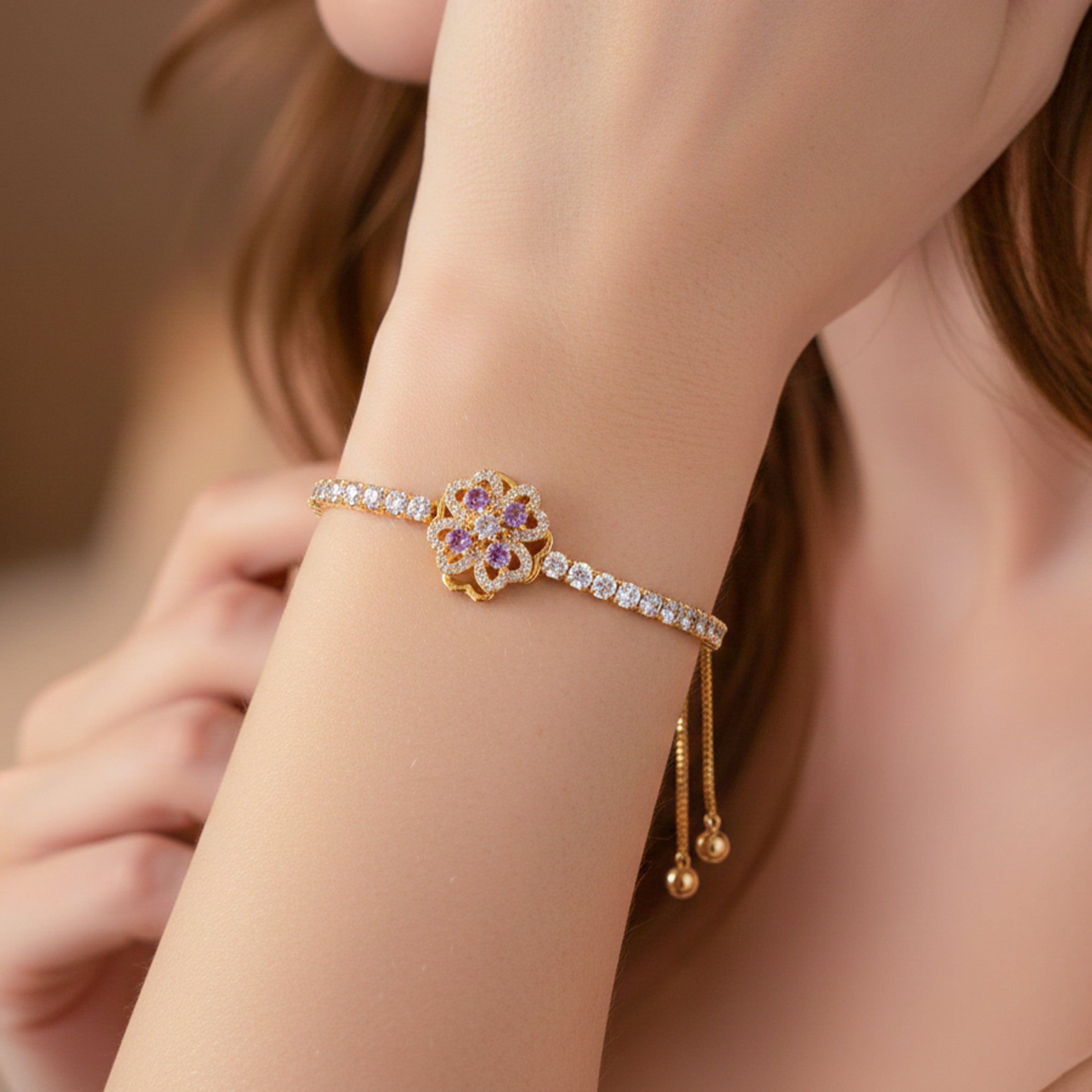 Floral Charm Womens Braclate GWB -109