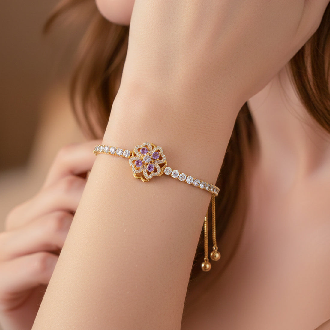 Floral Charm Womens Braclate GWB -109