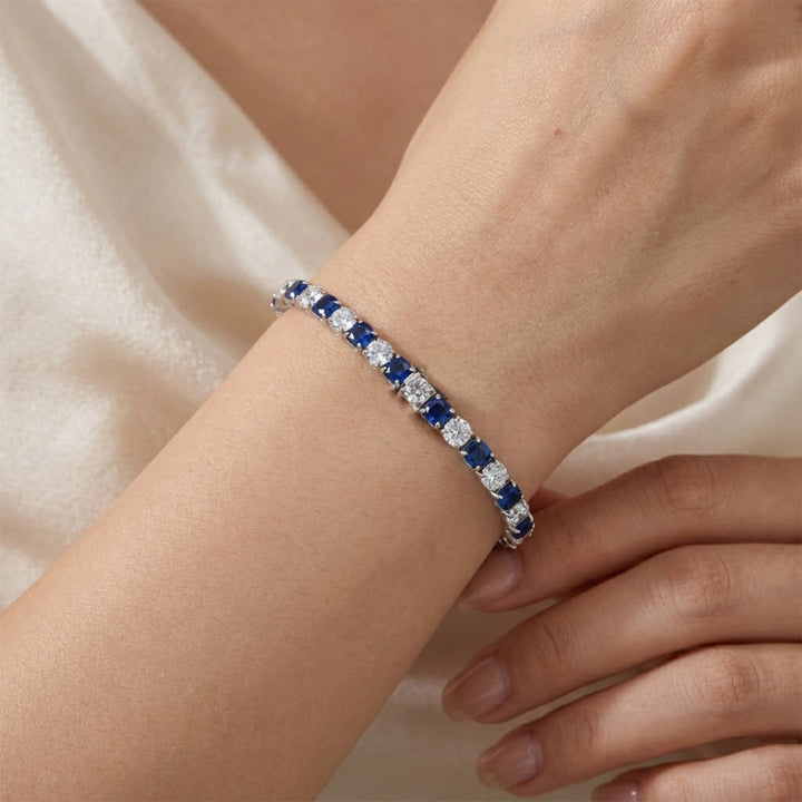Royal Sapphire Tennis Bracelet GWB -71