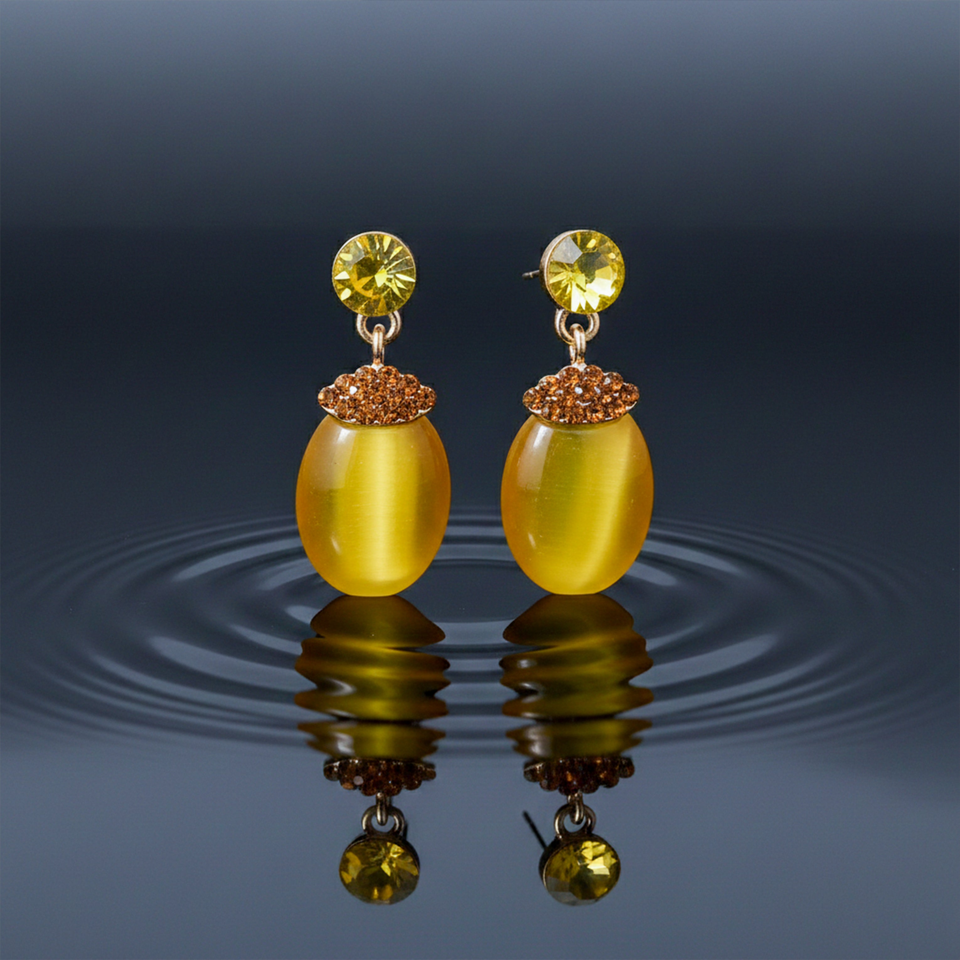 Yellow Stone Earrings GWE -210