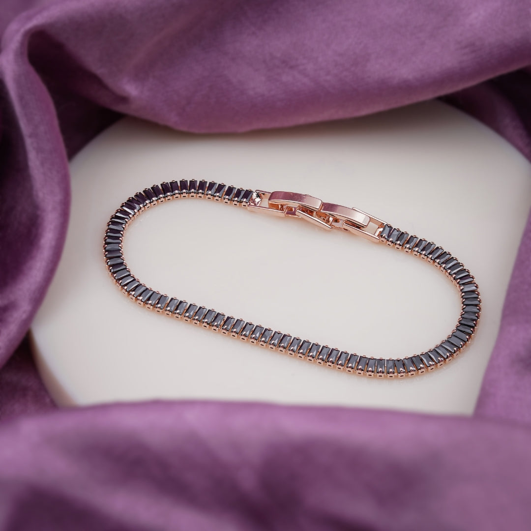 Midnight Rose Tennis Bracelet