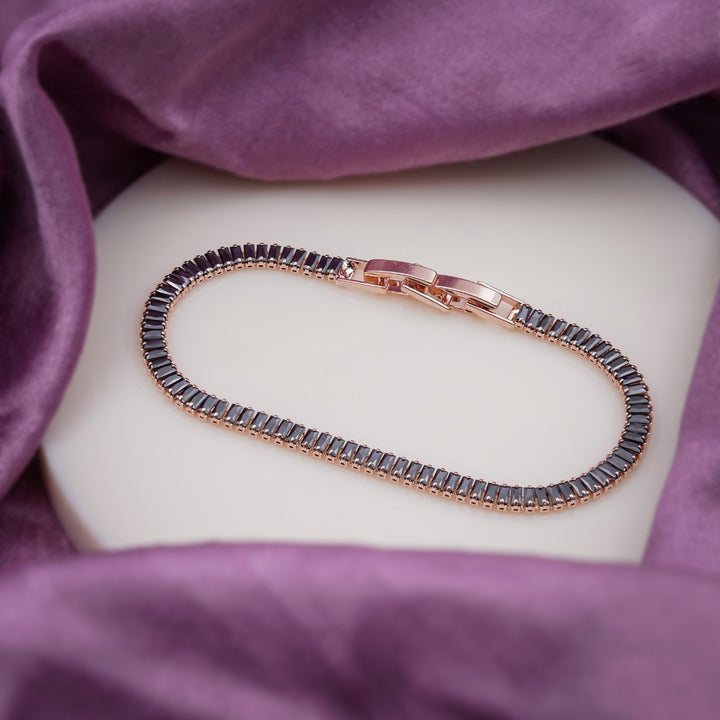 Midnight Rose Tennis Bracelet
