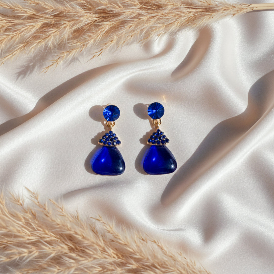Royal Sapphire Drop Earrings GWE -215