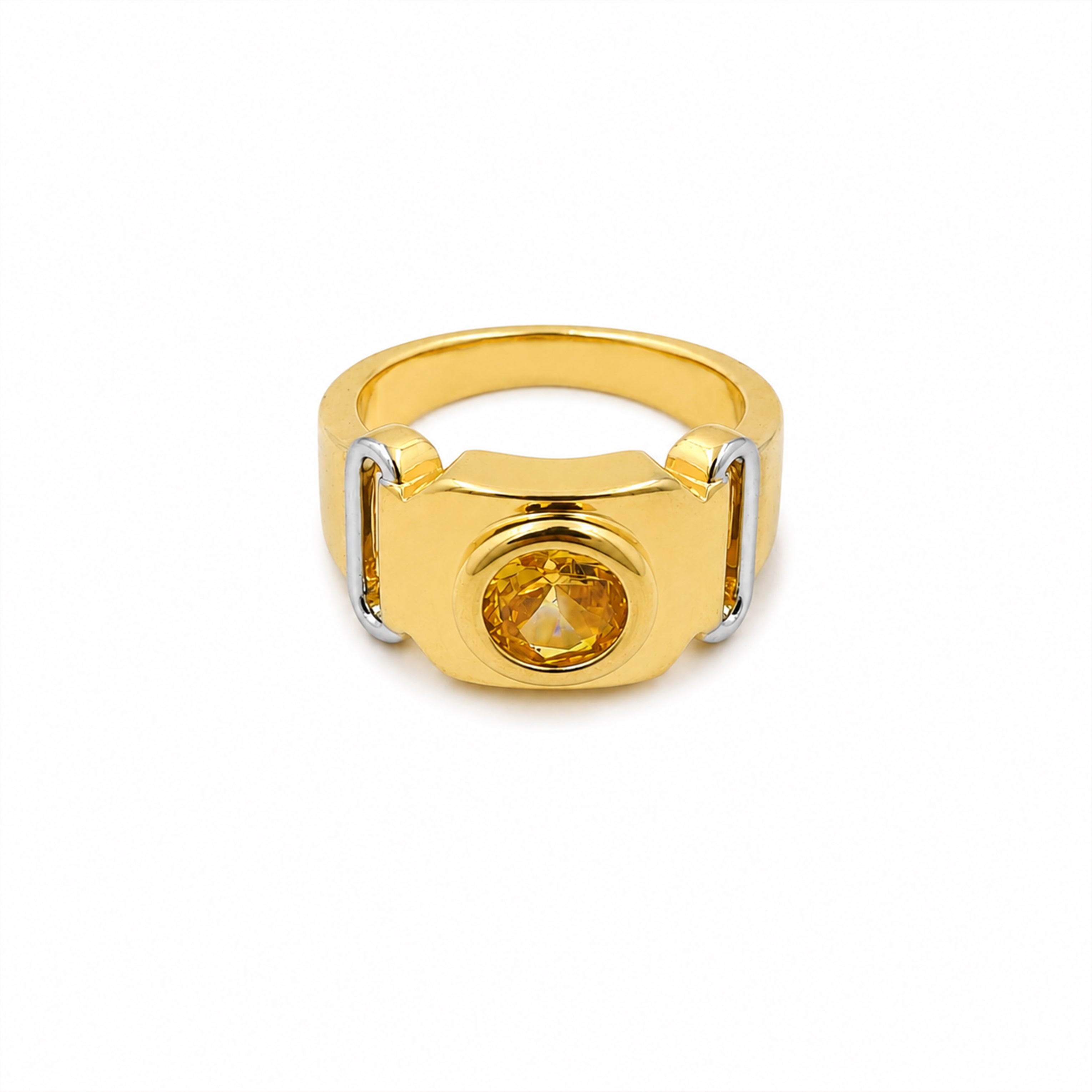 Regal Citrine Signet Ring GMR -48