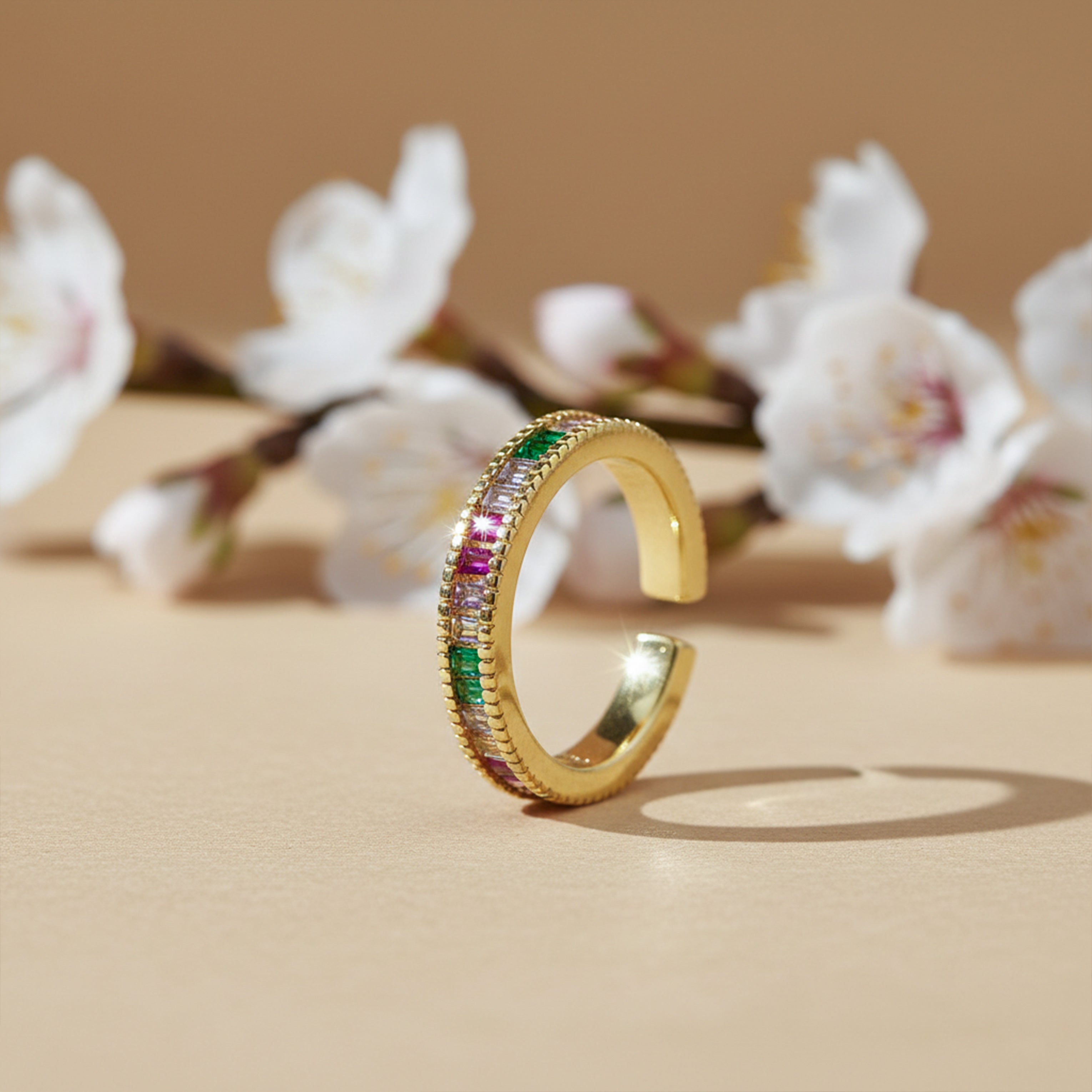 Prism Luxe Rainbow Band Ring GWR -53
