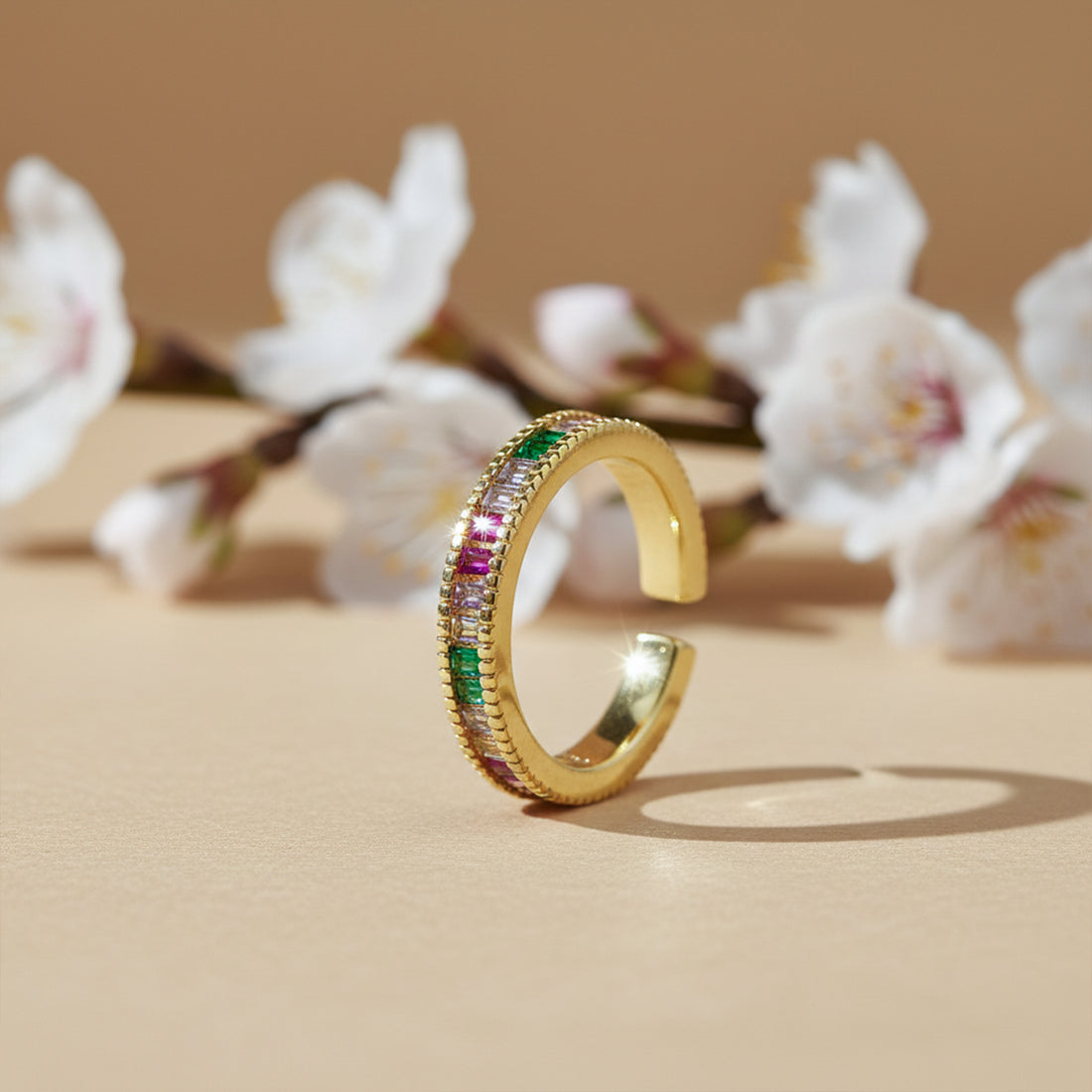 Prism Luxe Rainbow Band Ring GWR -53
