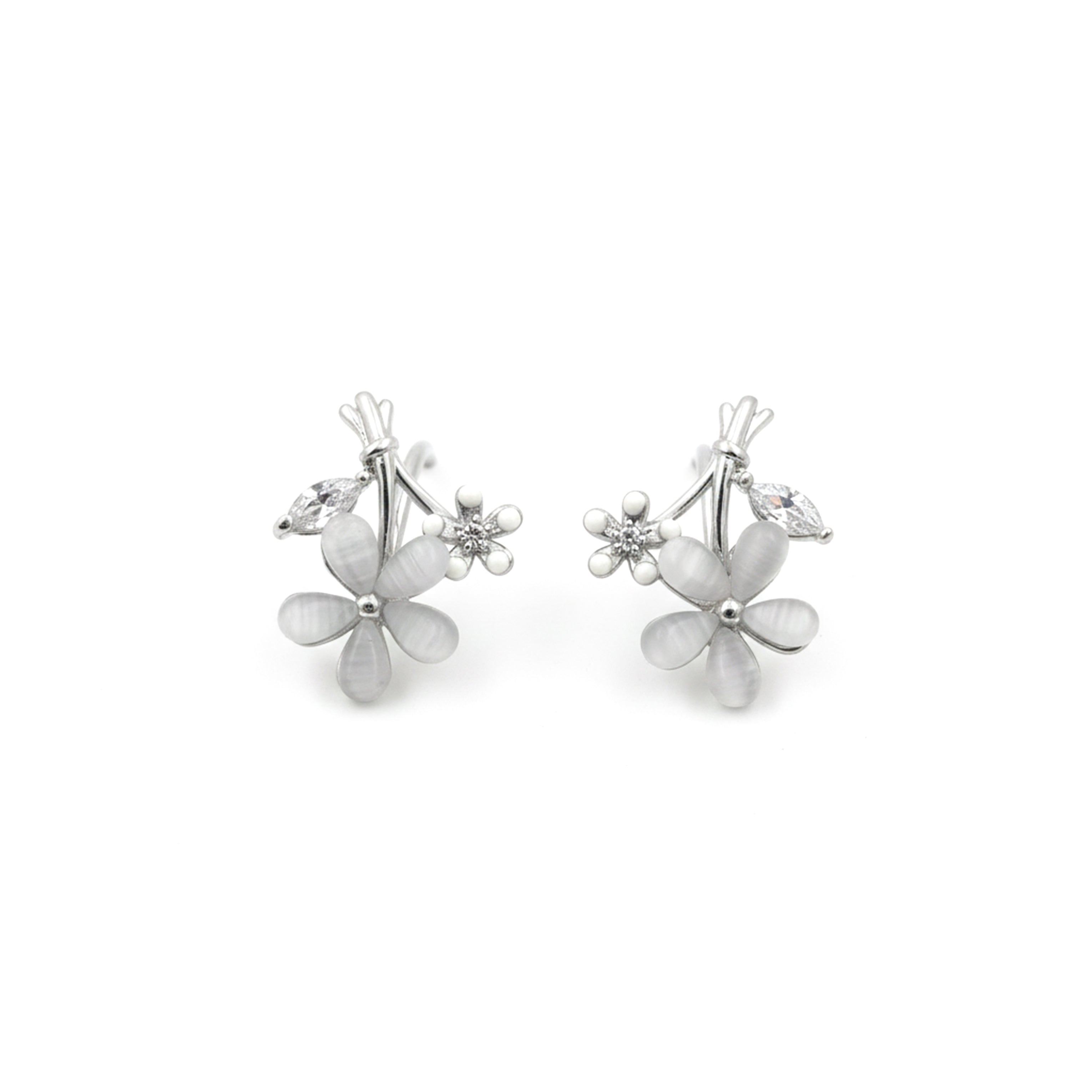 Crystal Bouquet Stud Earrings GWE -111