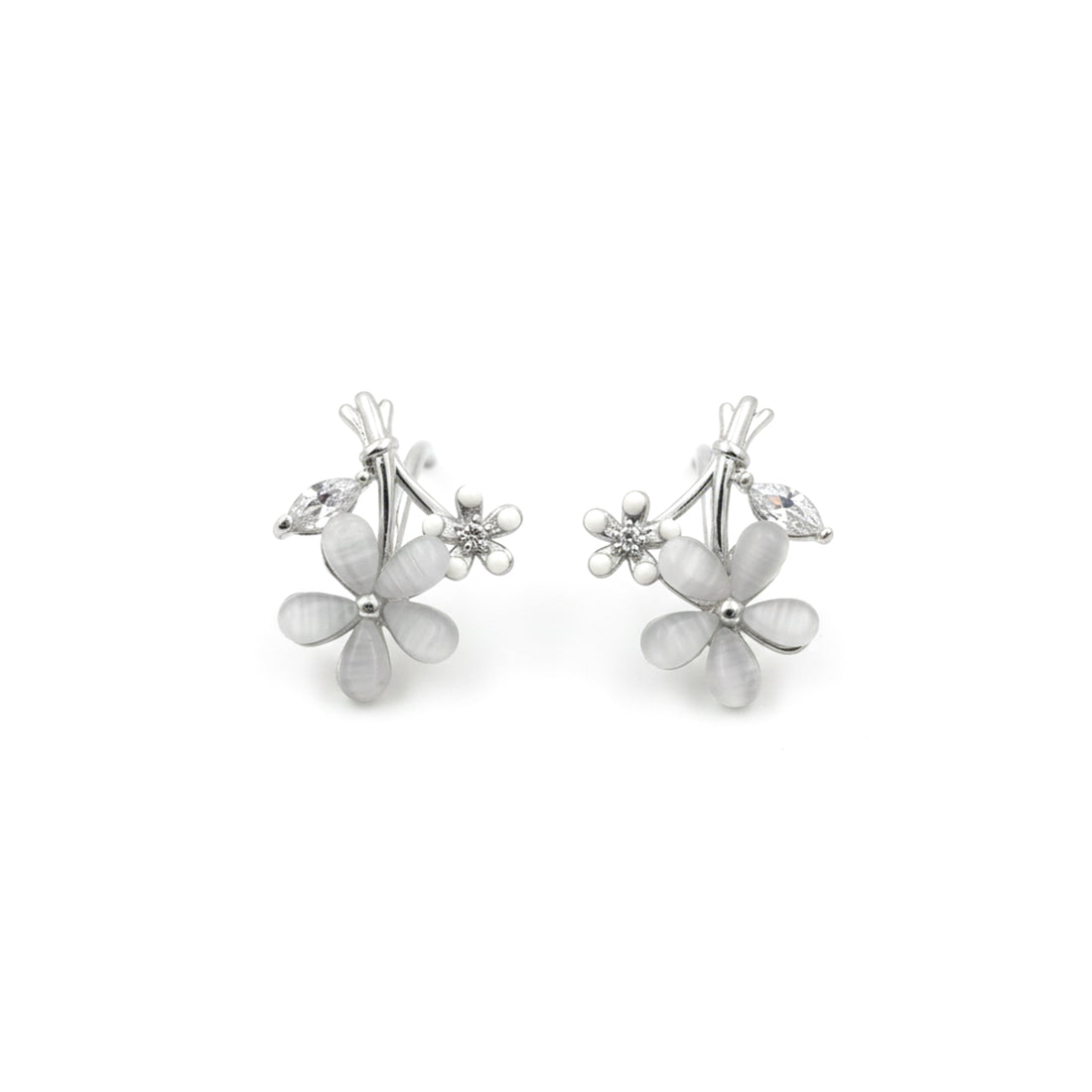 Crystal Bouquet Stud Earrings GWE -111