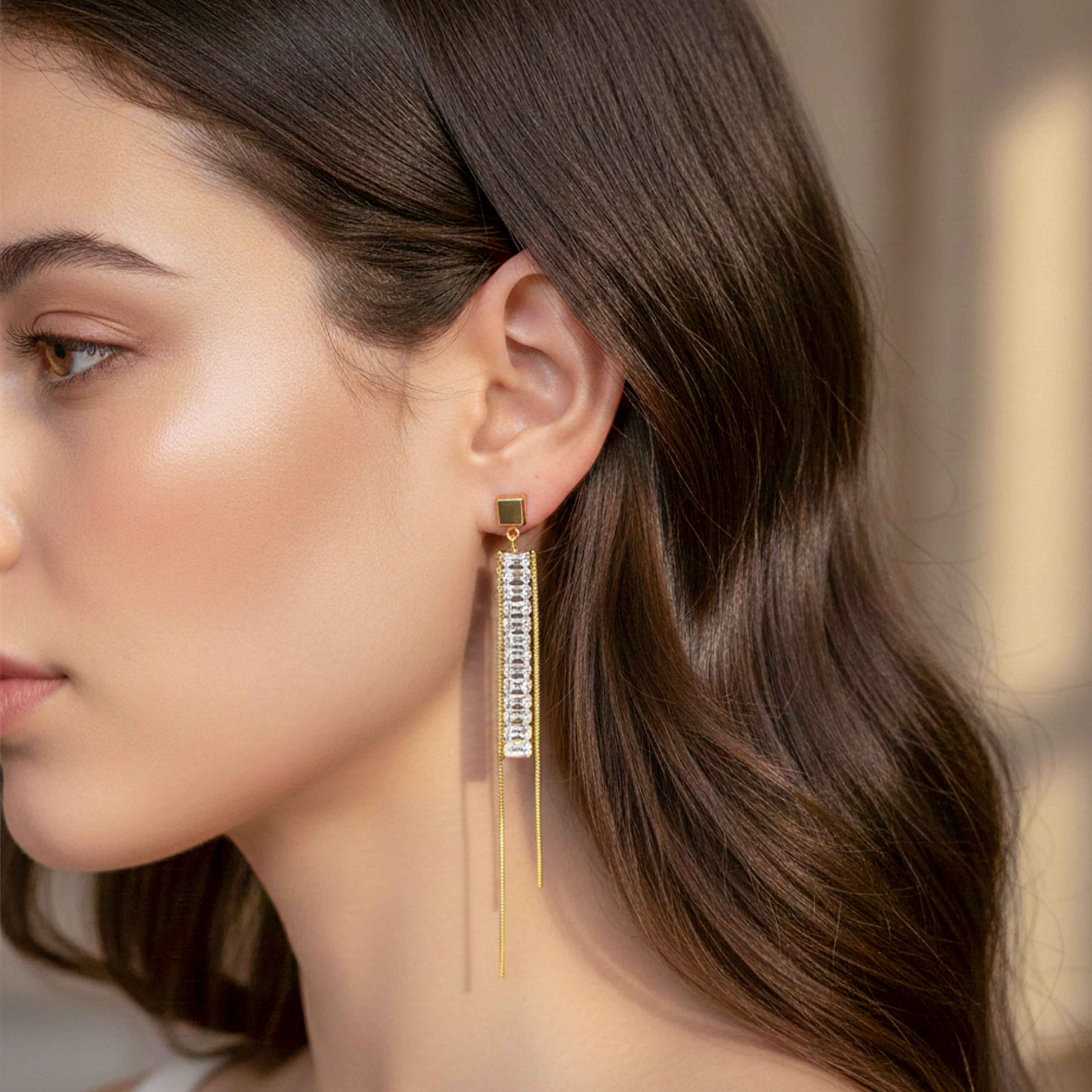 Golden CascadE Earrings GWE -121