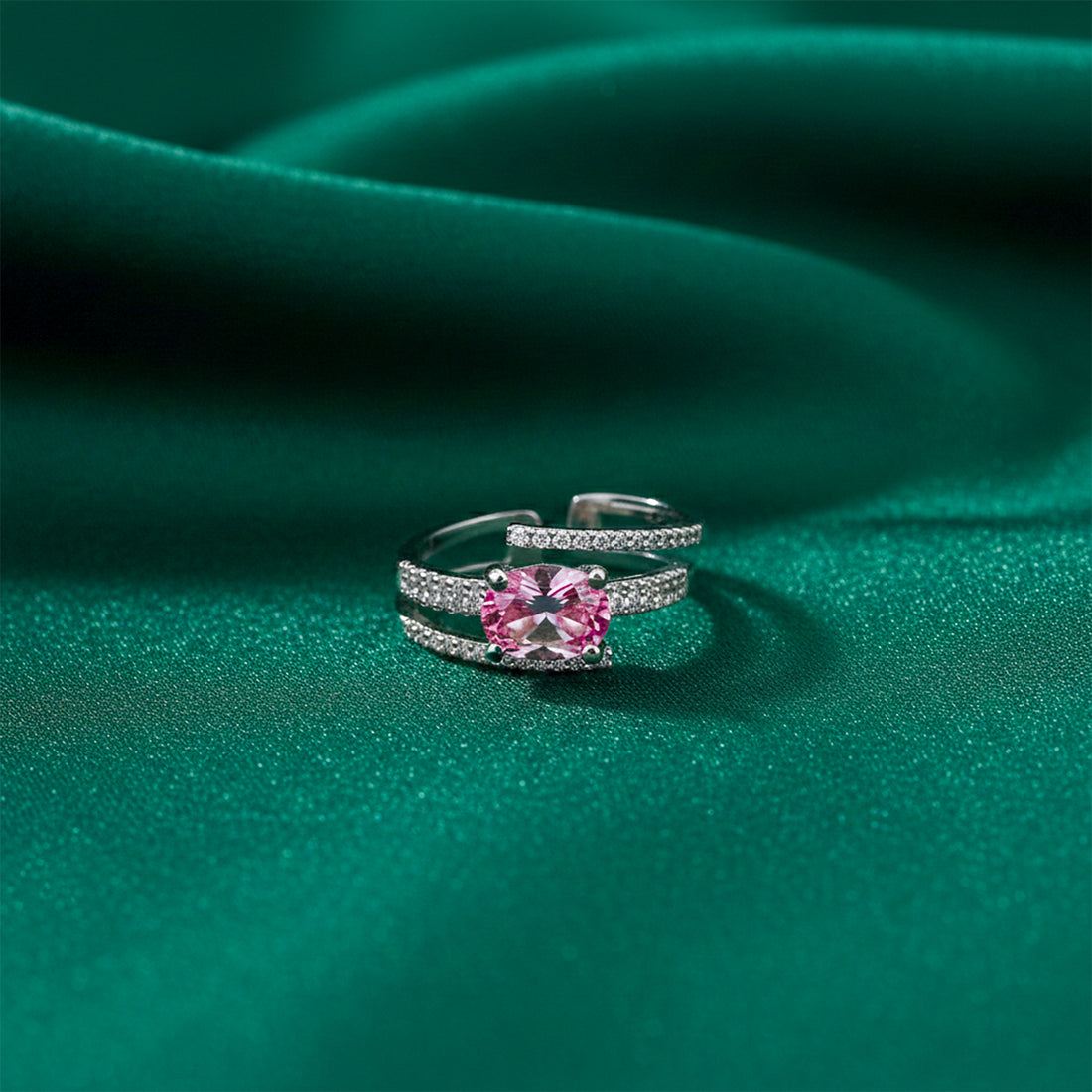 Blush Radiance Split-Band Ring GWR -54