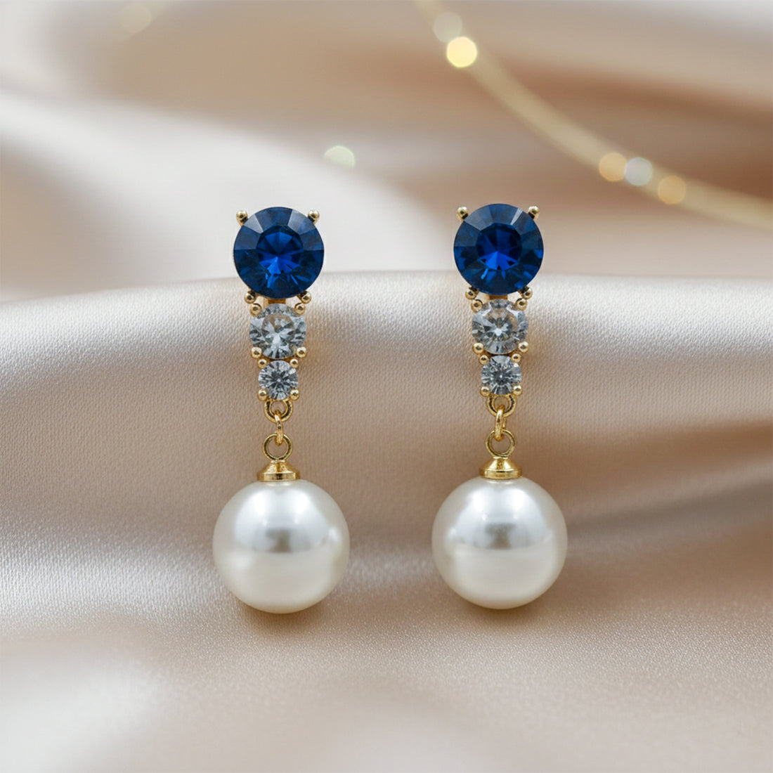 Sapphire Pearl Earring GWE -143