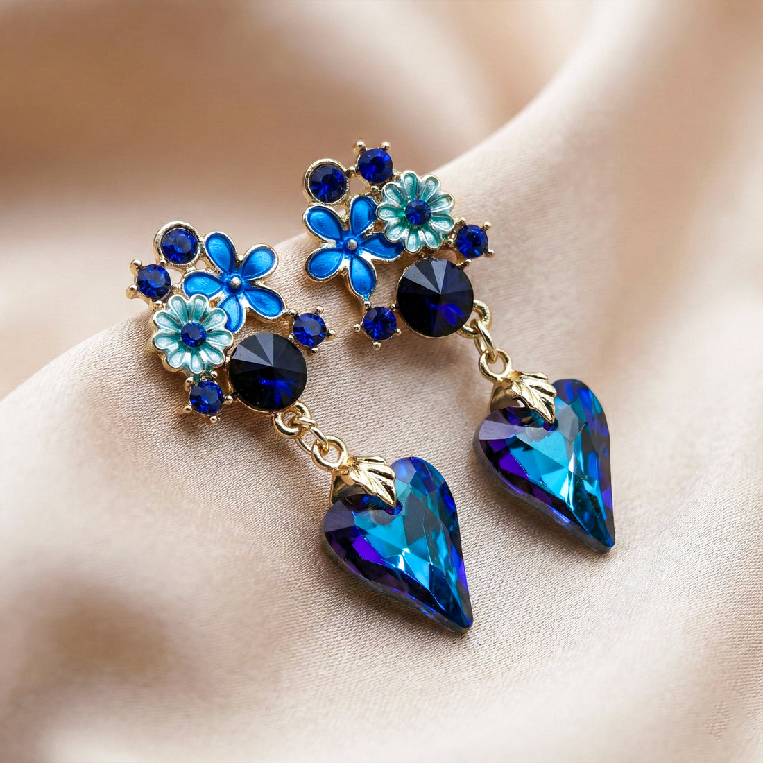 Heart Drop Earrings GWE -173