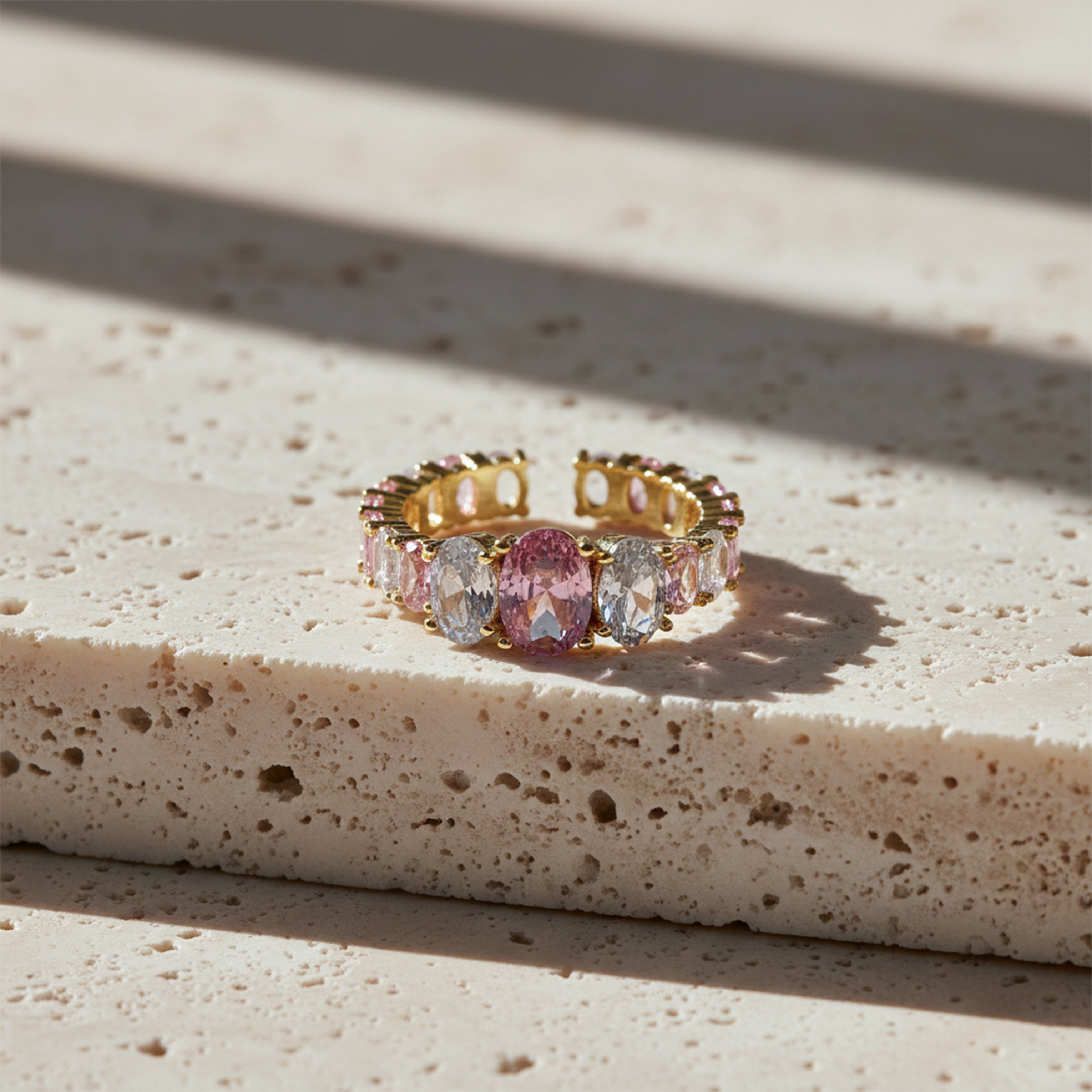 Blush Harmony Oval Band Ring GWR -58
