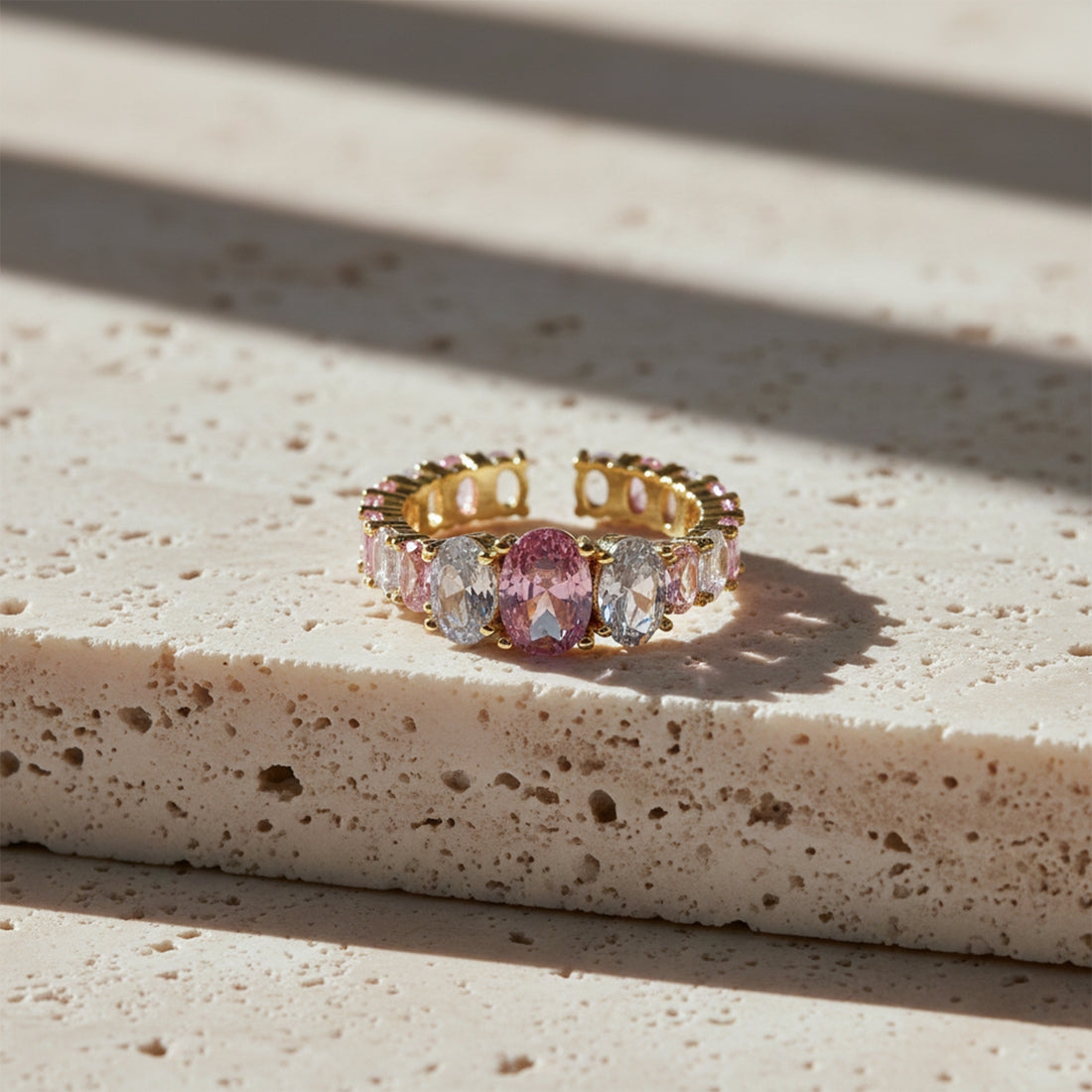 Blush Harmony Oval Band Ring GWR -58