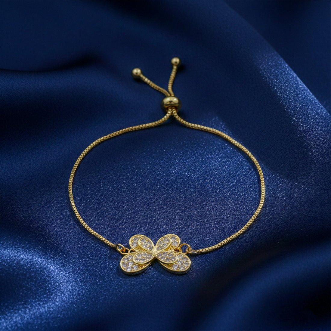 Golden Blossom Charm Bracelet GWB -162
